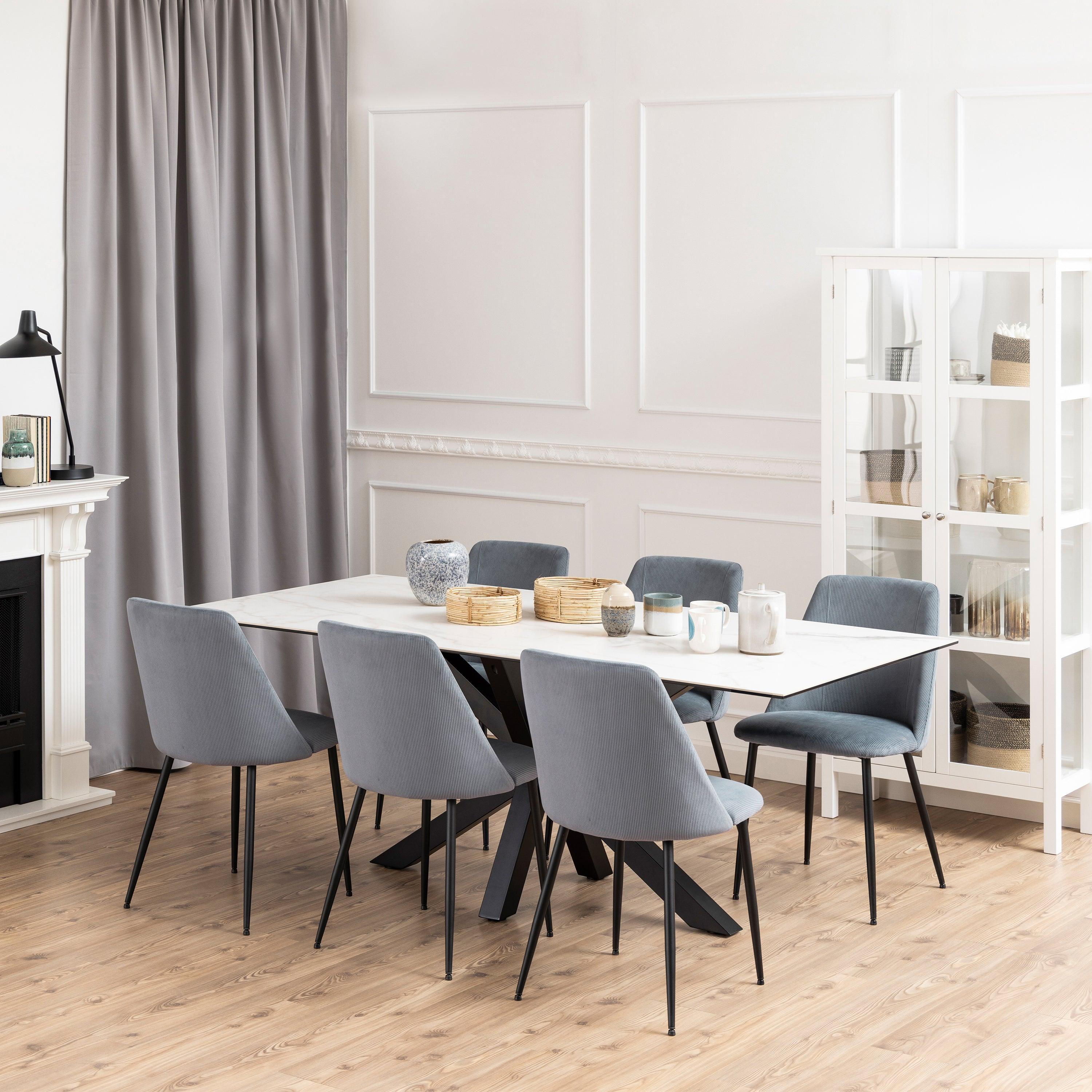 Halo Dining Table with Ceramic Top - YANDZ HOME