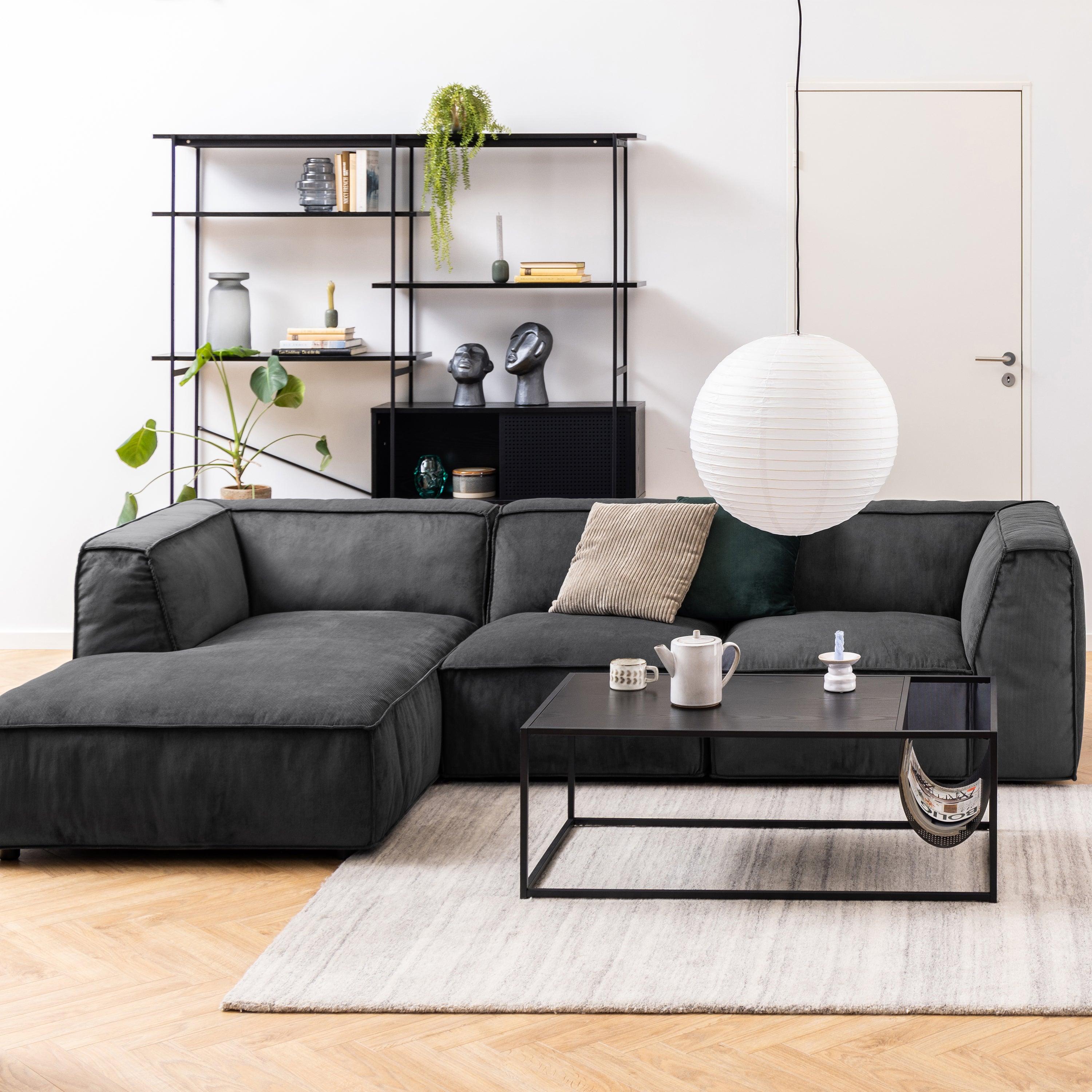 Ansel Bookcase with 1 Sliding Door and 5 Shelves - YANDZ HOME