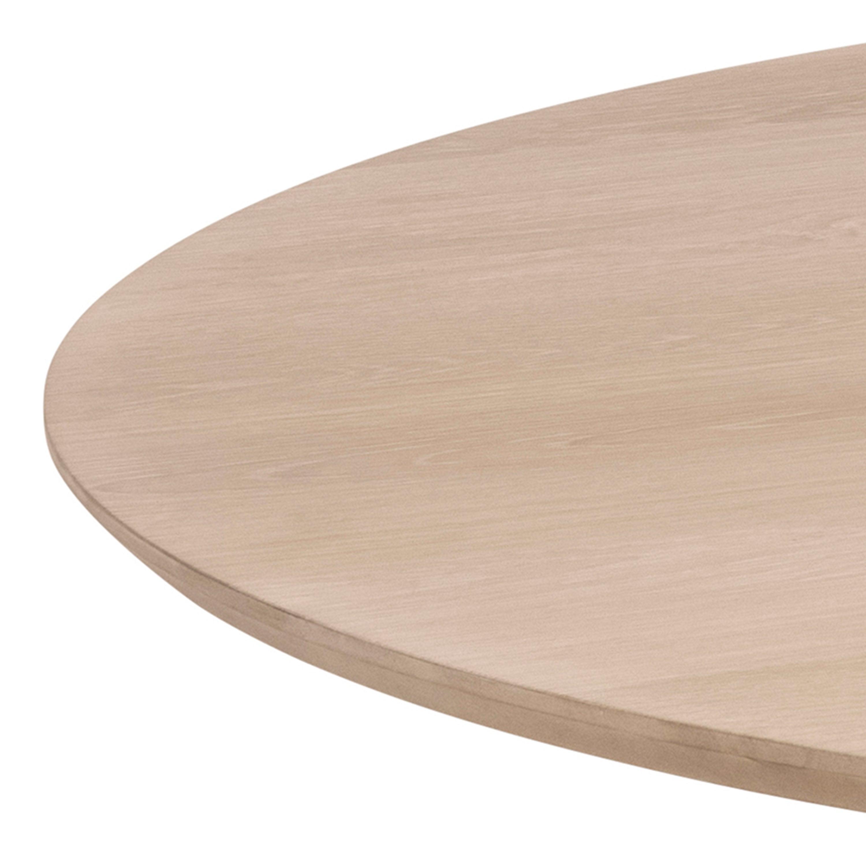 Christina Round Dining Table in Oak - YANDZ HOME