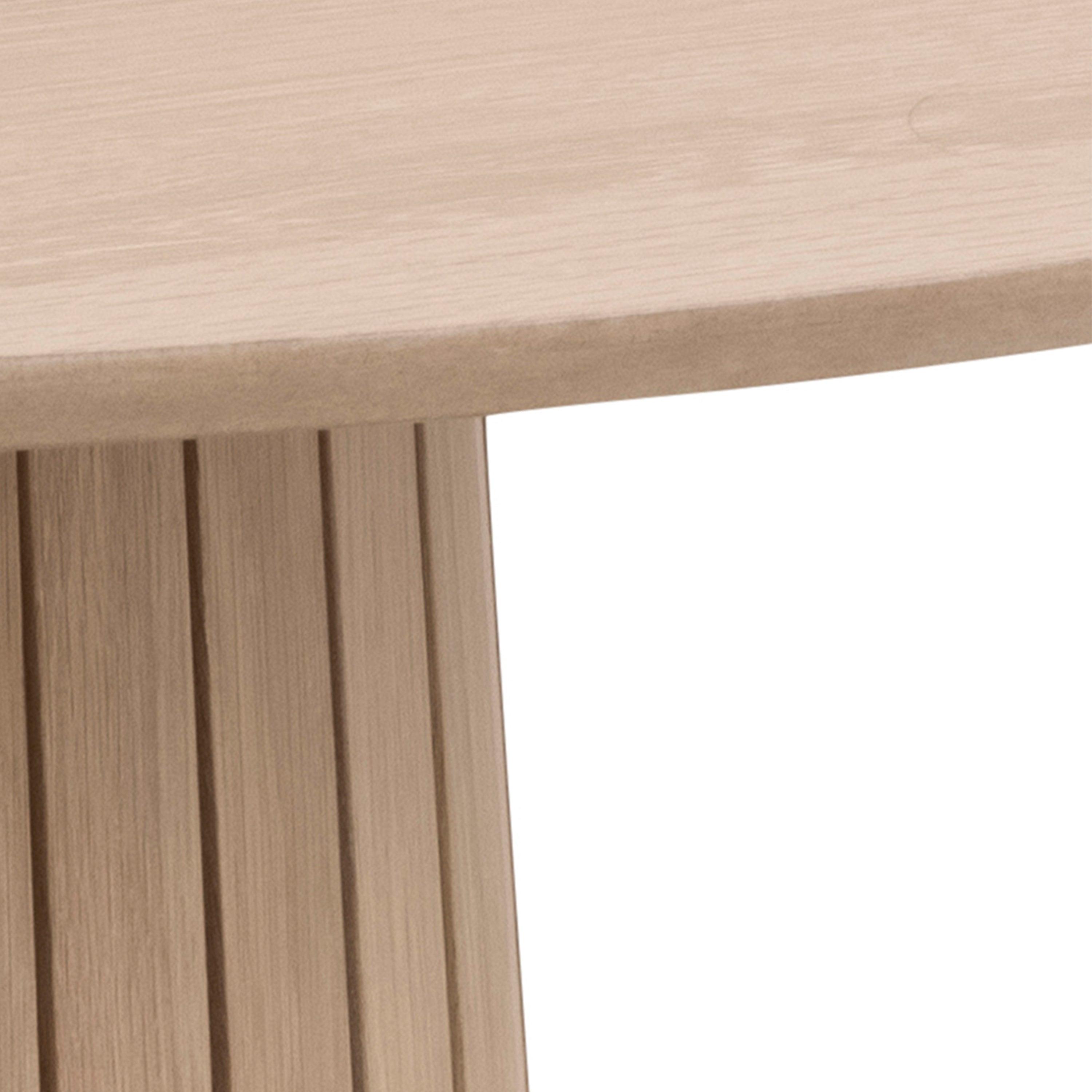 Christina Round Dining Table in Oak - YANDZ HOME