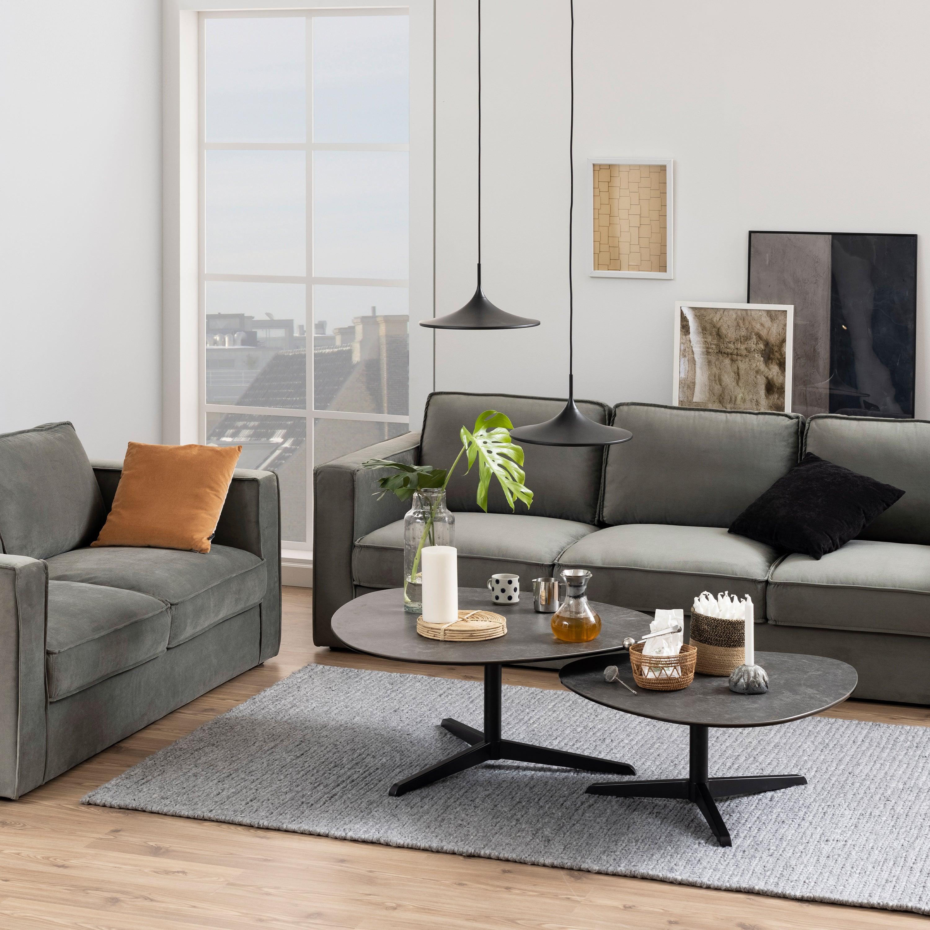 Mayfair Black Ceramic Coffee Table - YANDZ HOME