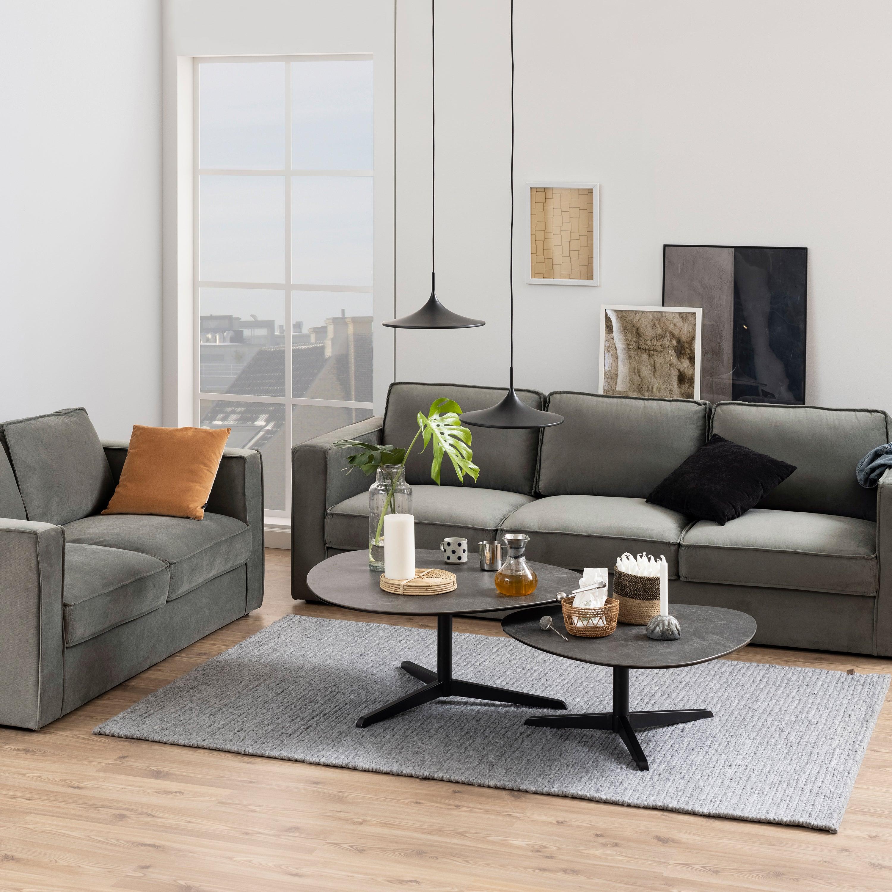 Mayfair Black Ceramic Coffee Table (Small Size) - YANDZ HOME