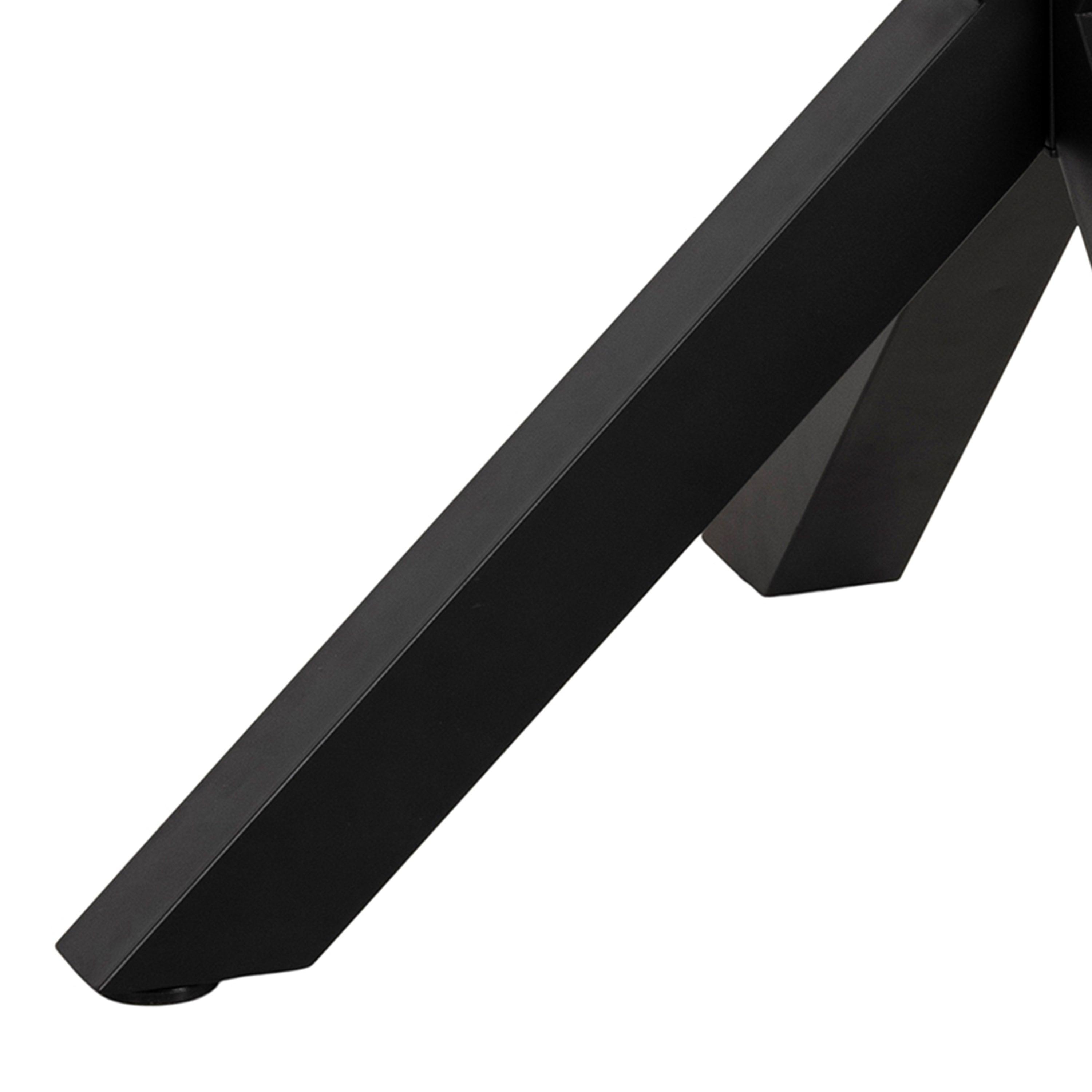 Halo Round Dining Table in Oak & Black - YANDZ HOME