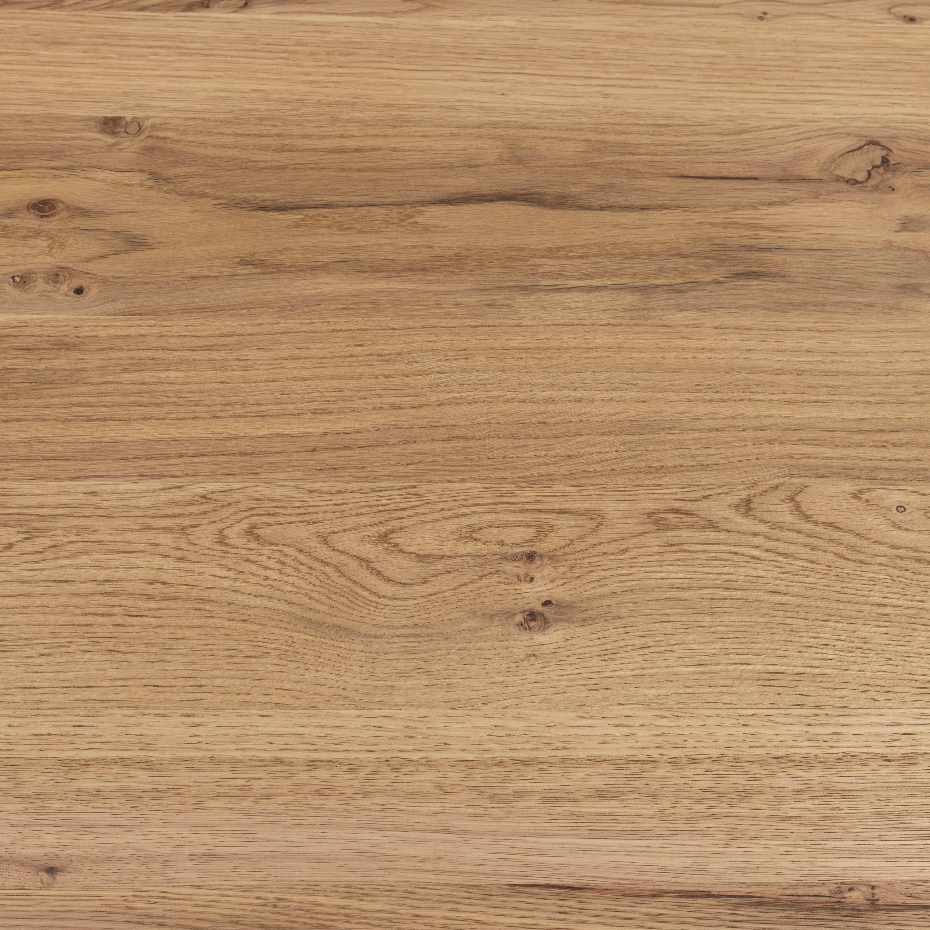 Halo 2 Rectangular Dining Table with Oak Tabletop - YANDZ HOME