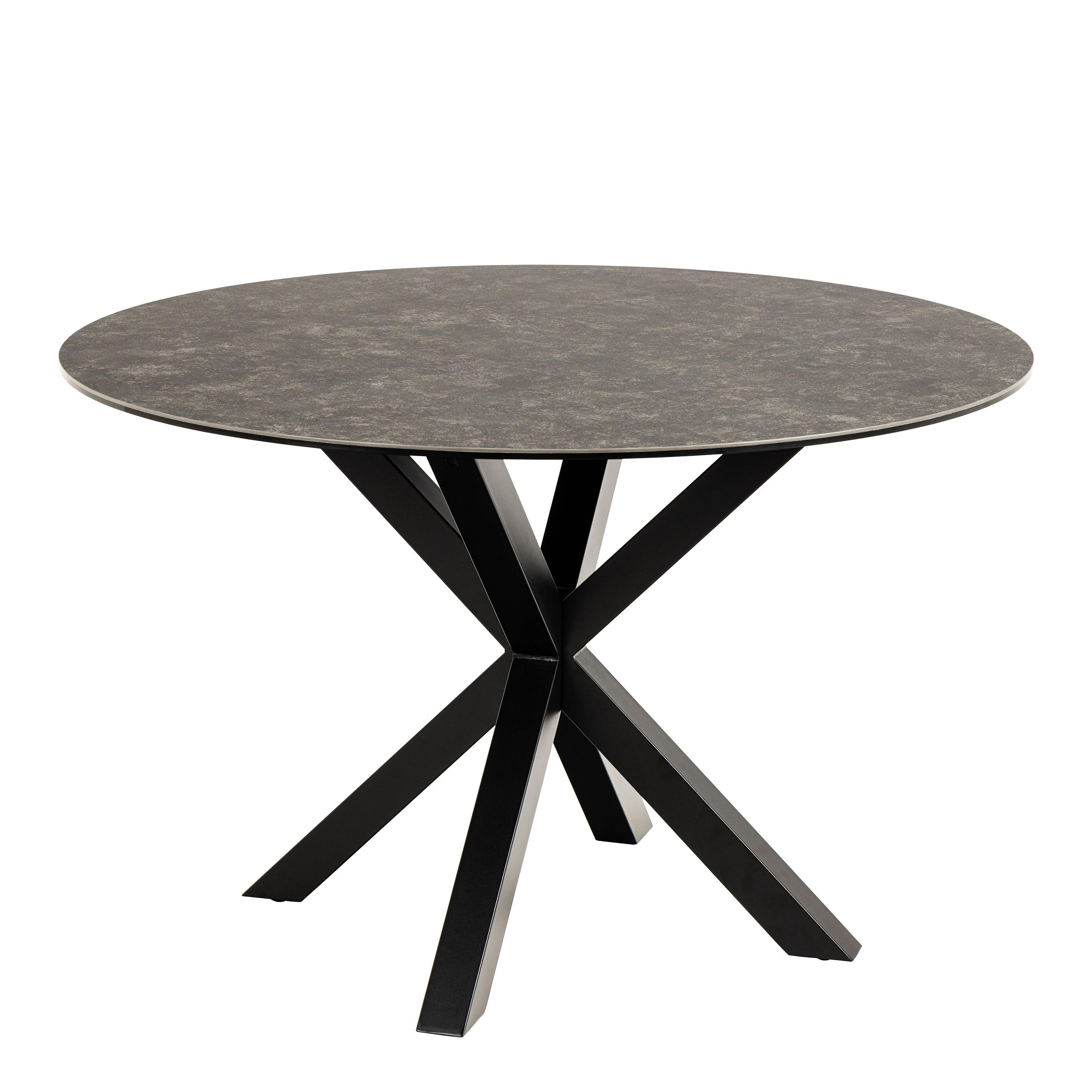 Halo Round Dining Table with Ceramic Top - YANDZ HOME