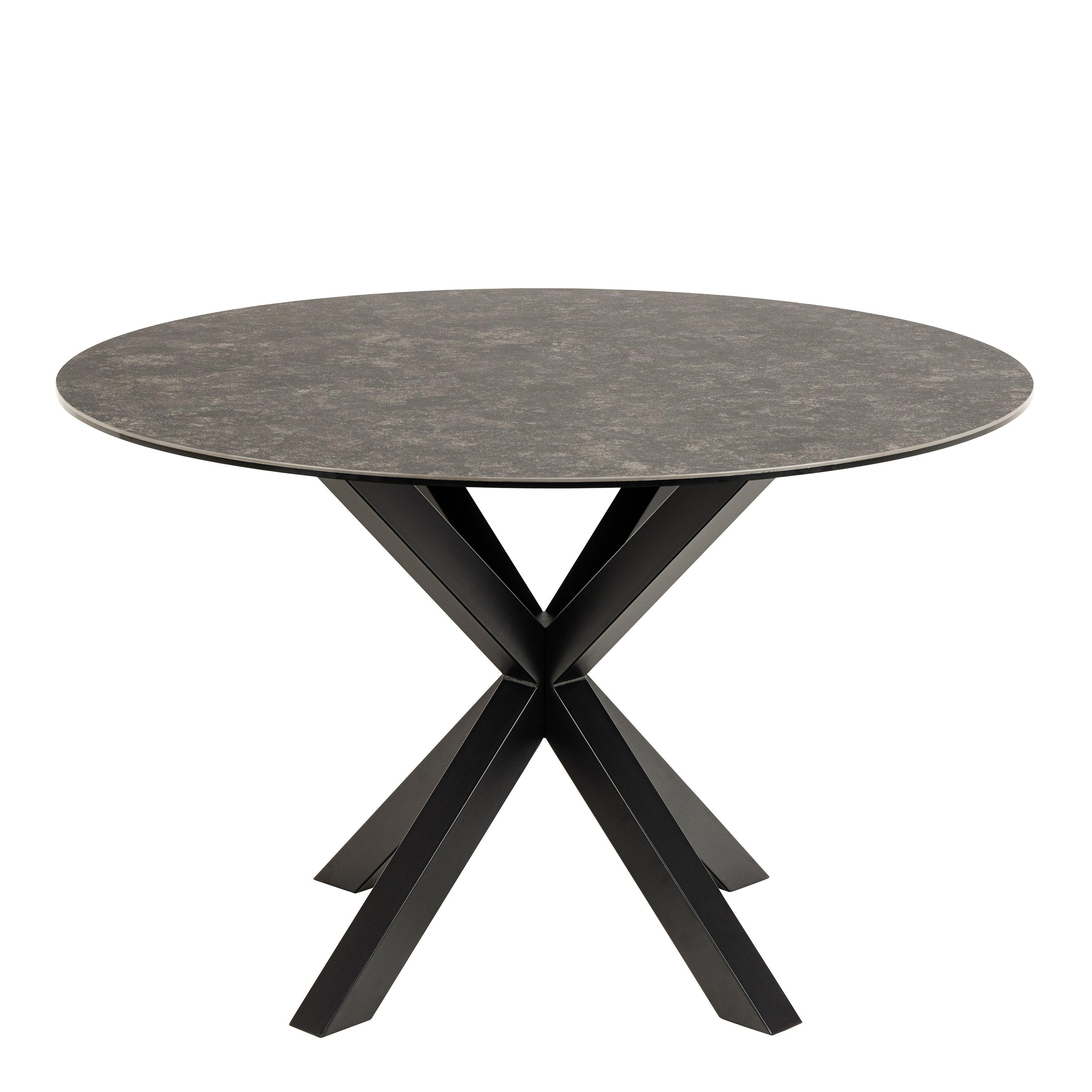 Halo Round Dining Table with Ceramic Top - YANDZ HOME