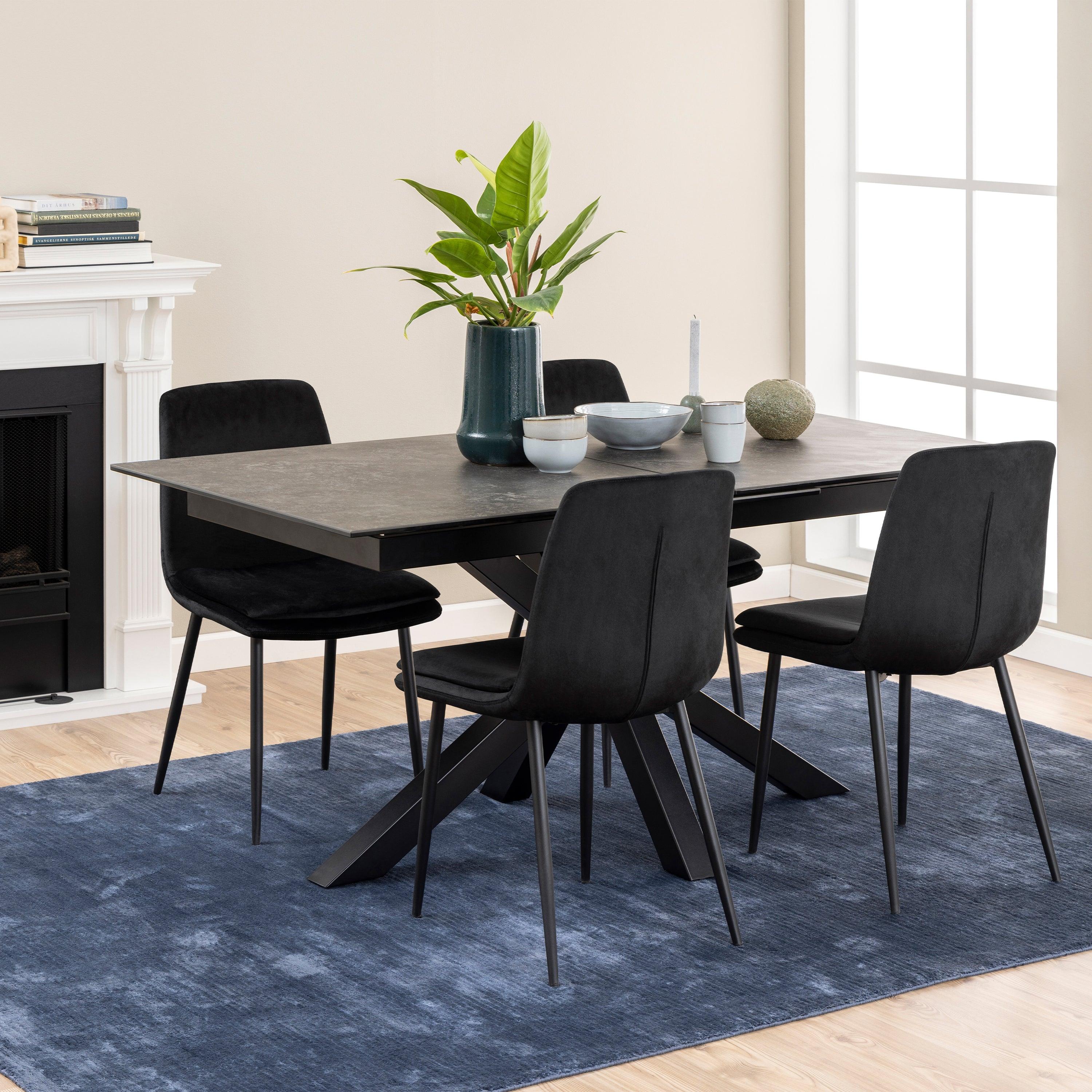 Halo 2 Extendable Dining Table with Ceramic Top - YANDZ HOME