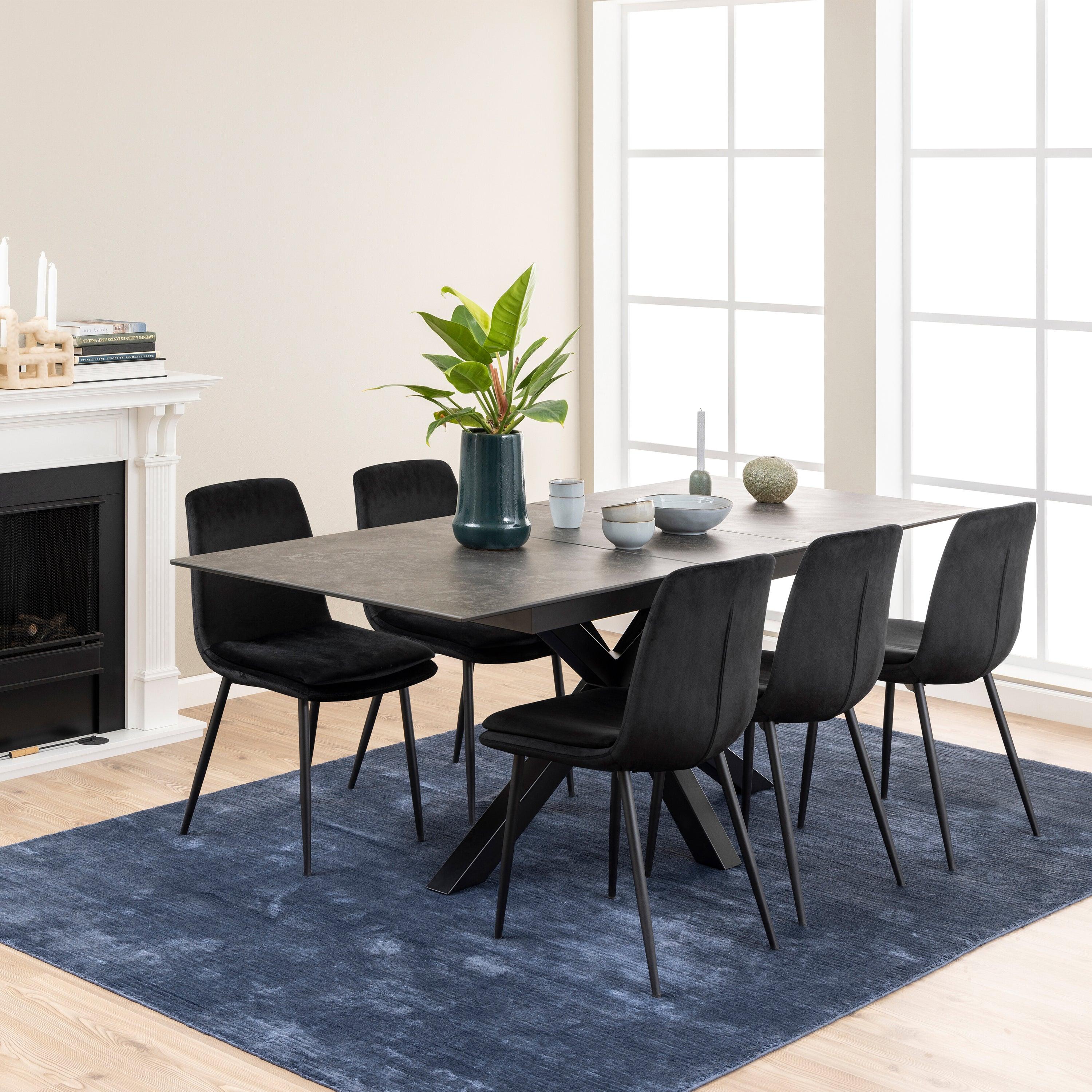 Halo 2 Extendable Dining Table with Ceramic Top - YANDZ HOME