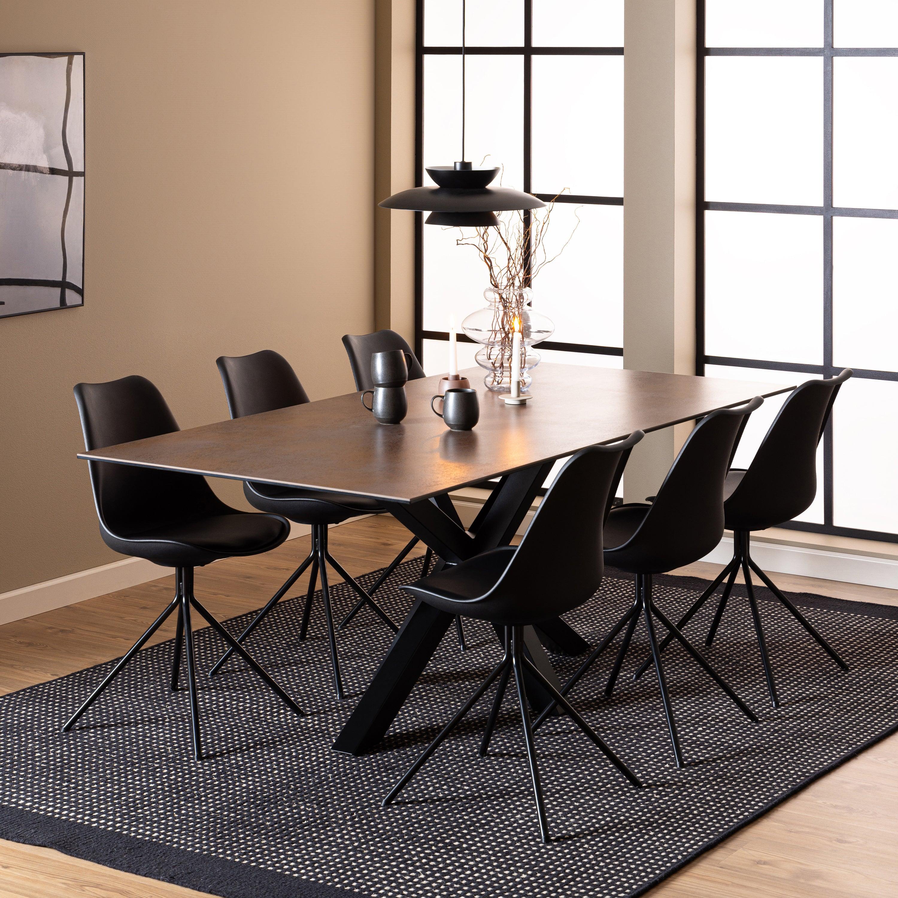 Halo Dining Table with Ceramic Top - YANDZ HOME