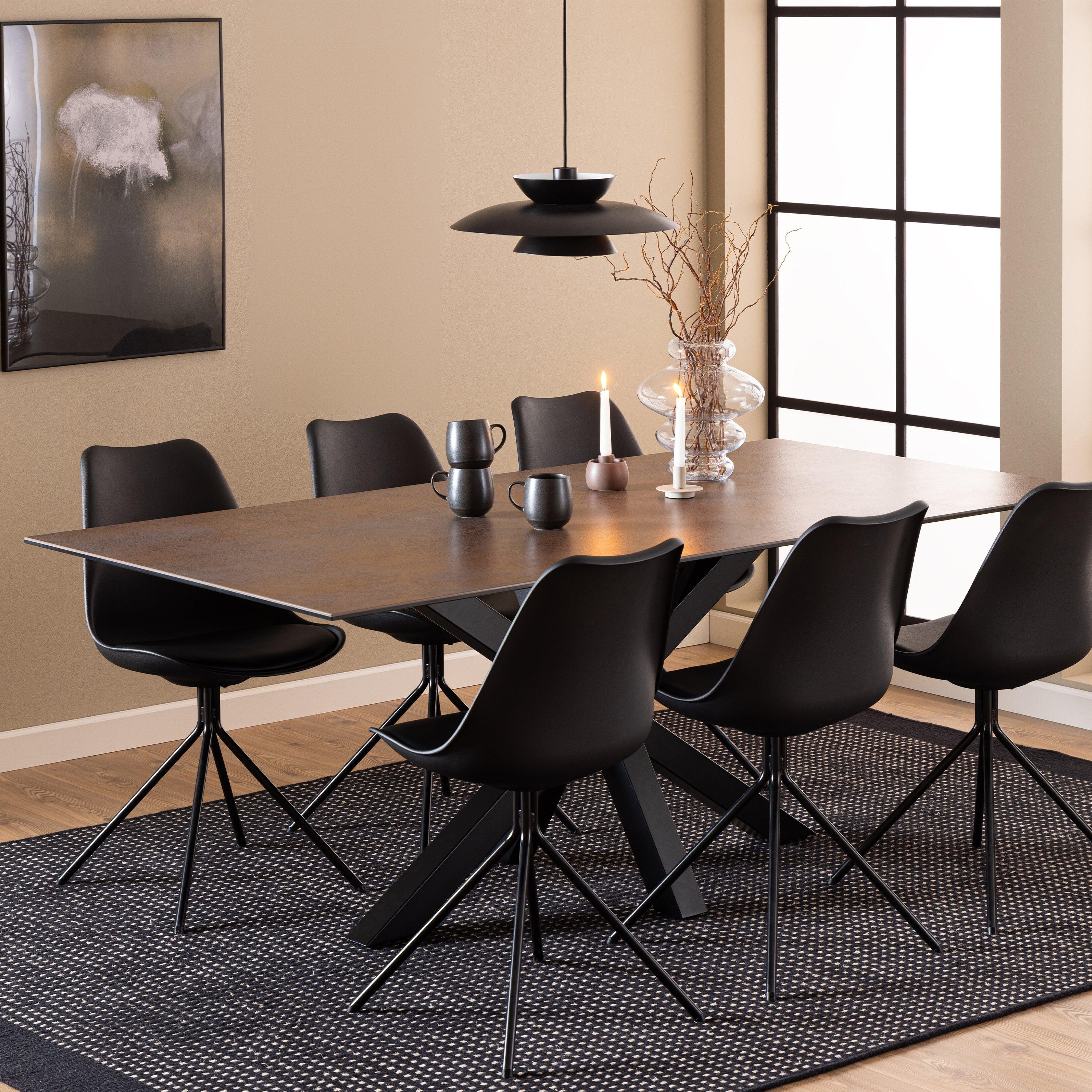 Halo Dining Table with Ceramic Top - YANDZ HOME