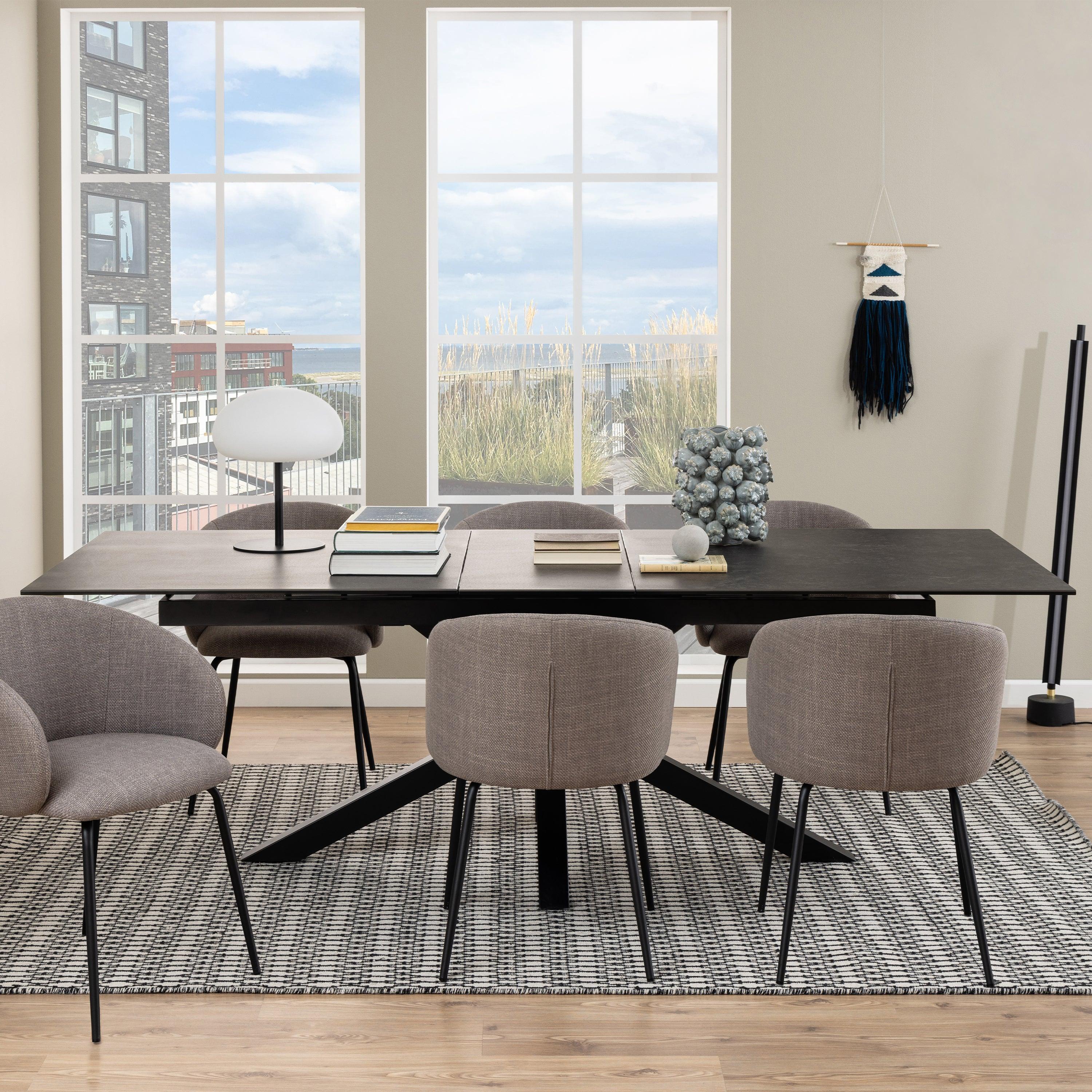 Halo 2 Extendable Dining Table with Ceramic Top - YANDZ HOME