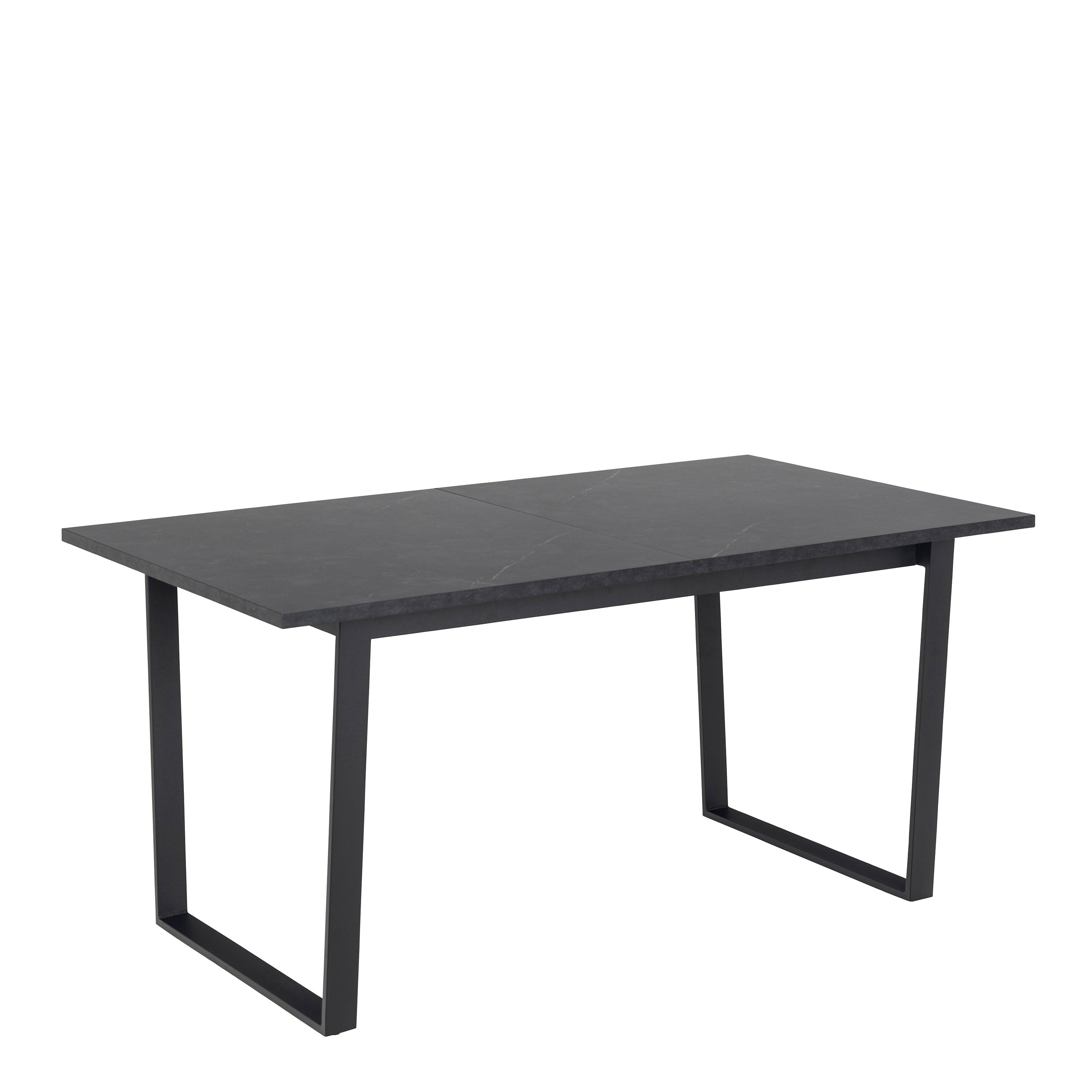 Amara Extendable Dining Table with Black Marble Effect - YANDZ HOME