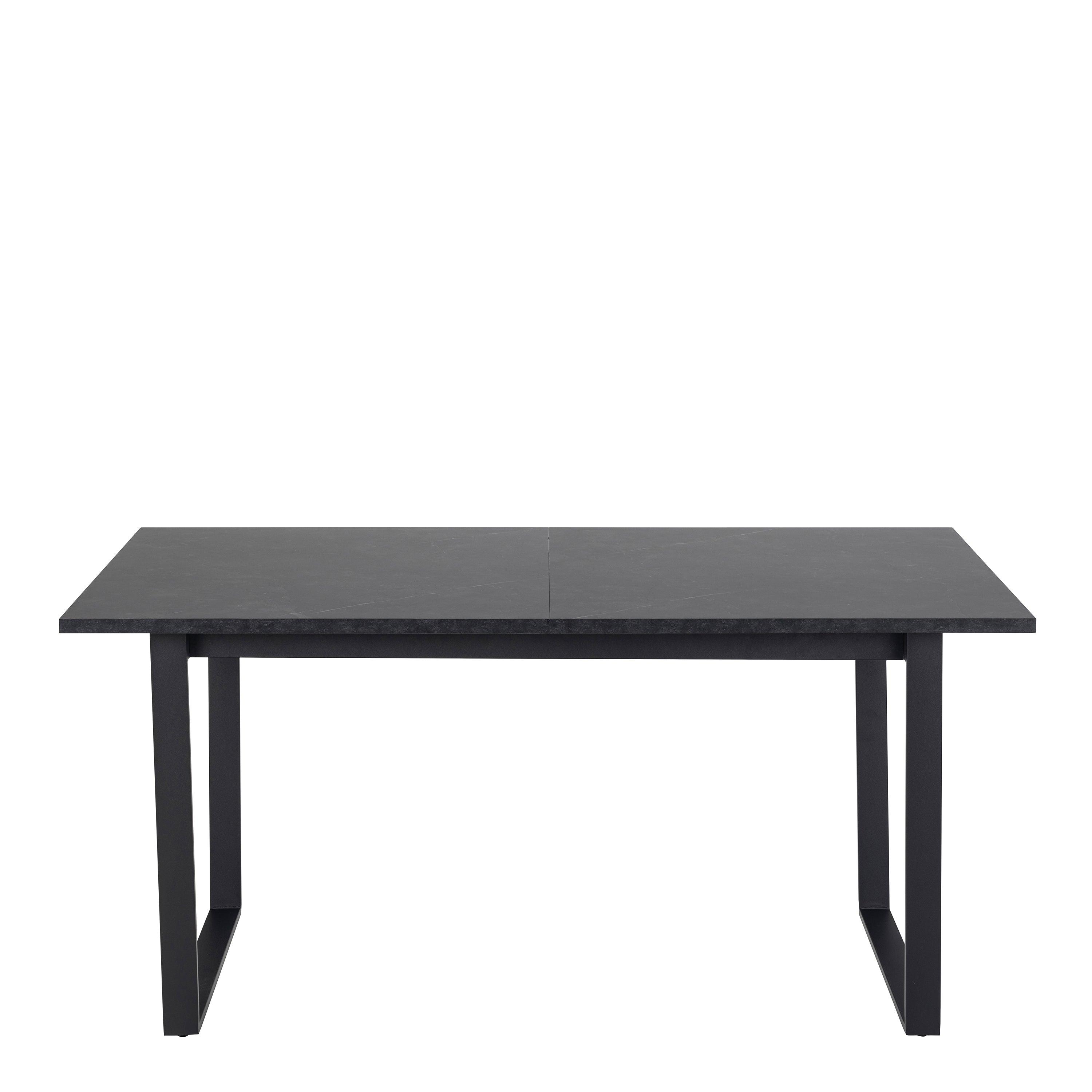 Amara Extendable Dining Table with Black Marble Effect - YANDZ HOME
