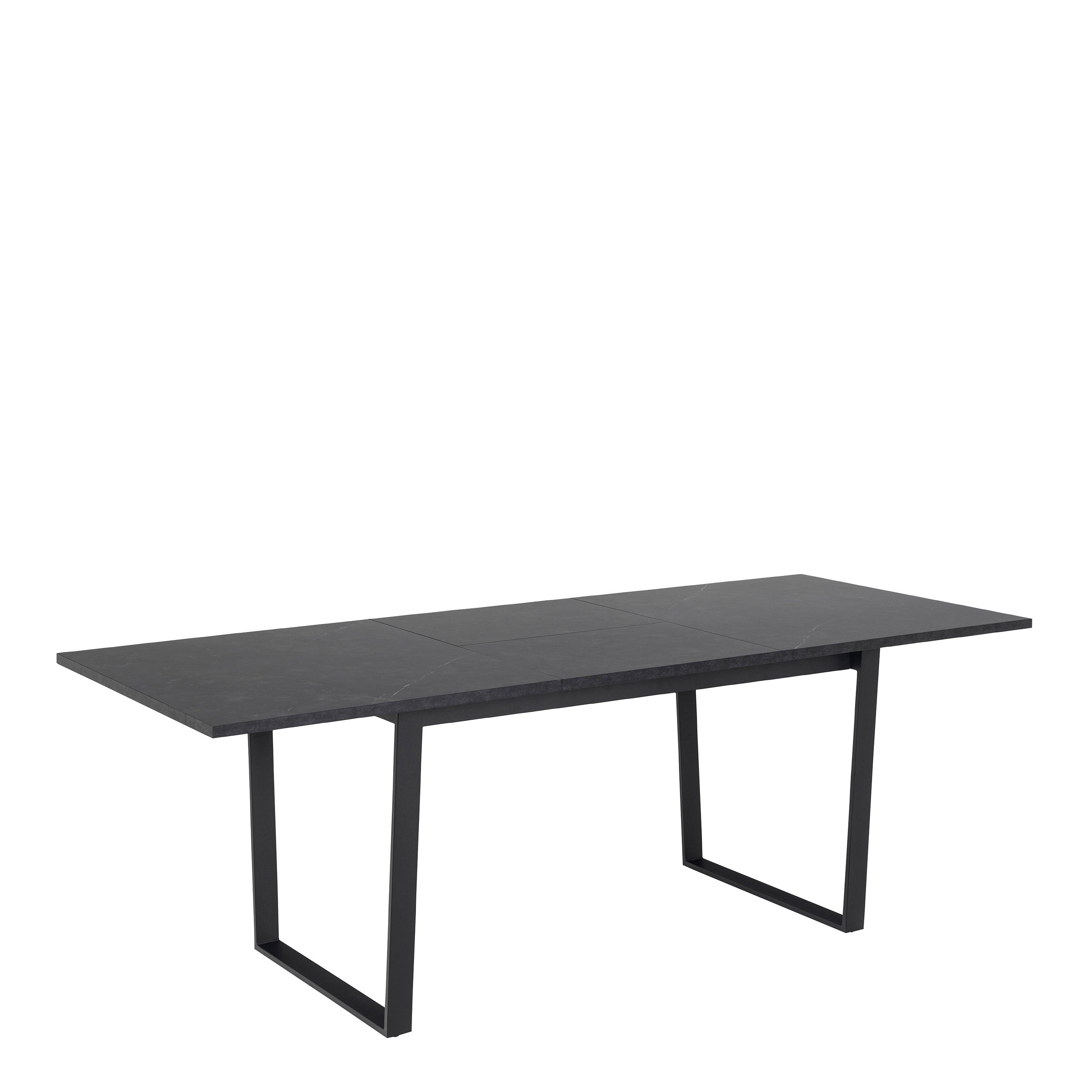 Amara Extendable Dining Table with Black Marble Effect - YANDZ HOME