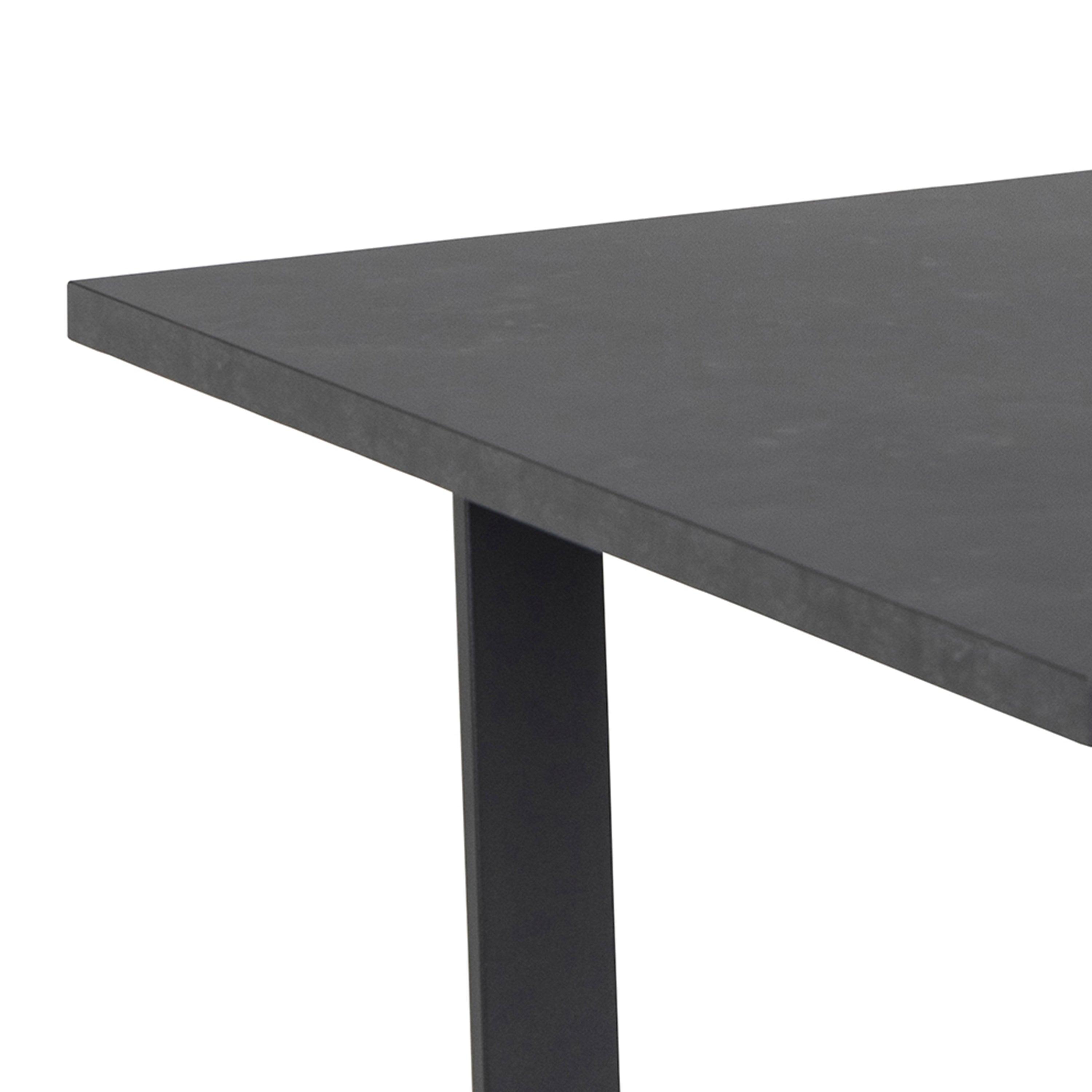 Amara Extendable Dining Table with Black Marble Effect - YANDZ HOME