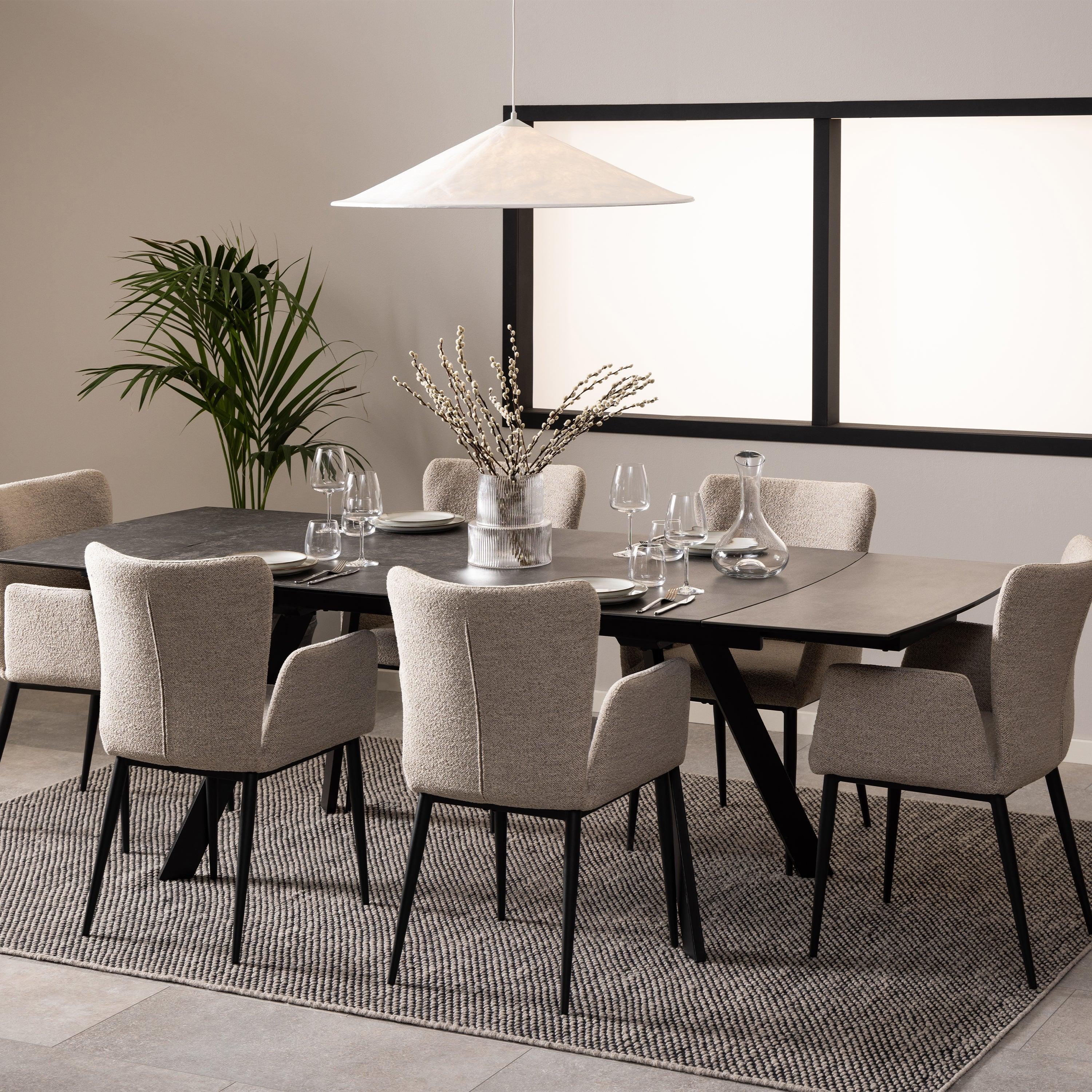 Ada Ceramic Extendable Dining Table - YANDZ HOME