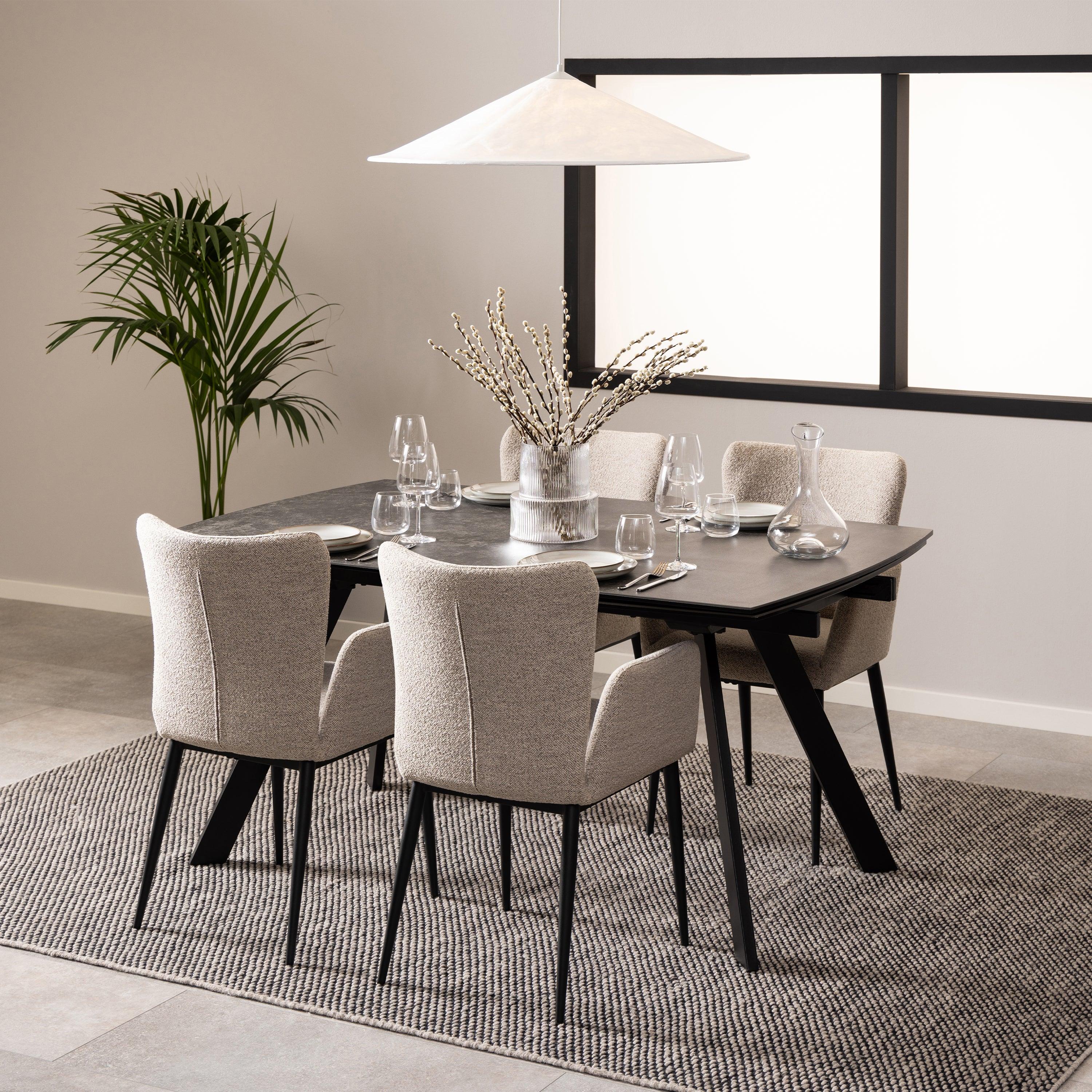 Ada Ceramic Extendable Dining Table - YANDZ HOME