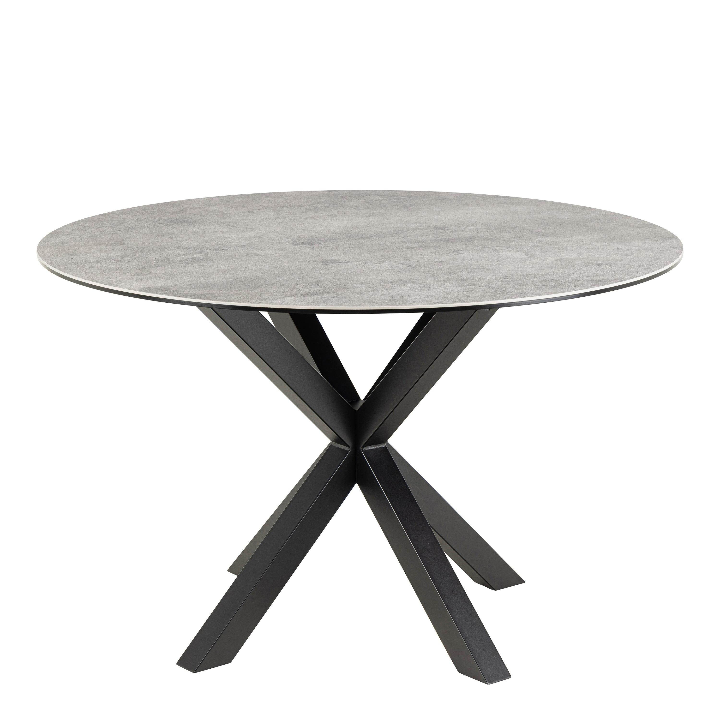 Halo Round Dining Table with Ceramic Top - YANDZ HOME