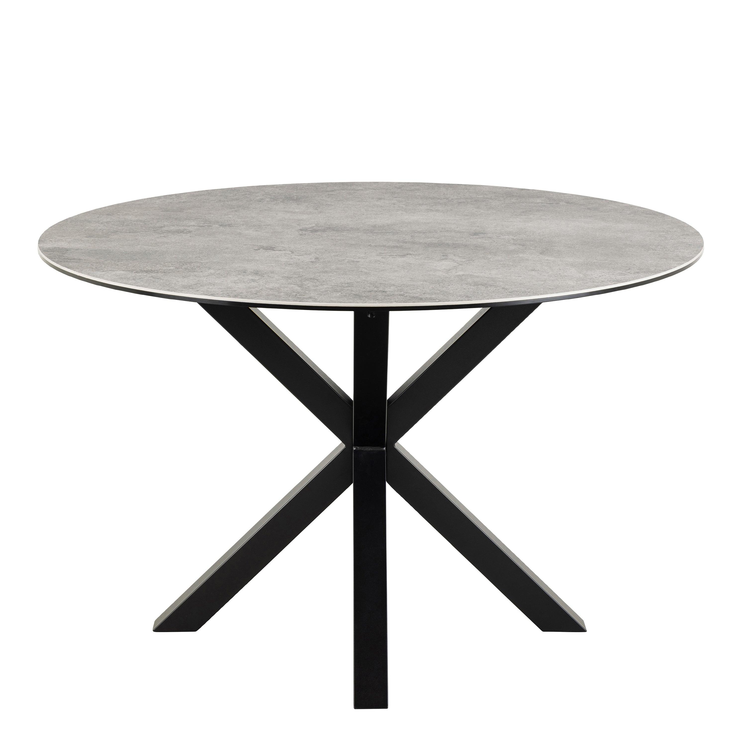 Halo Round Dining Table with Ceramic Top - YANDZ HOME