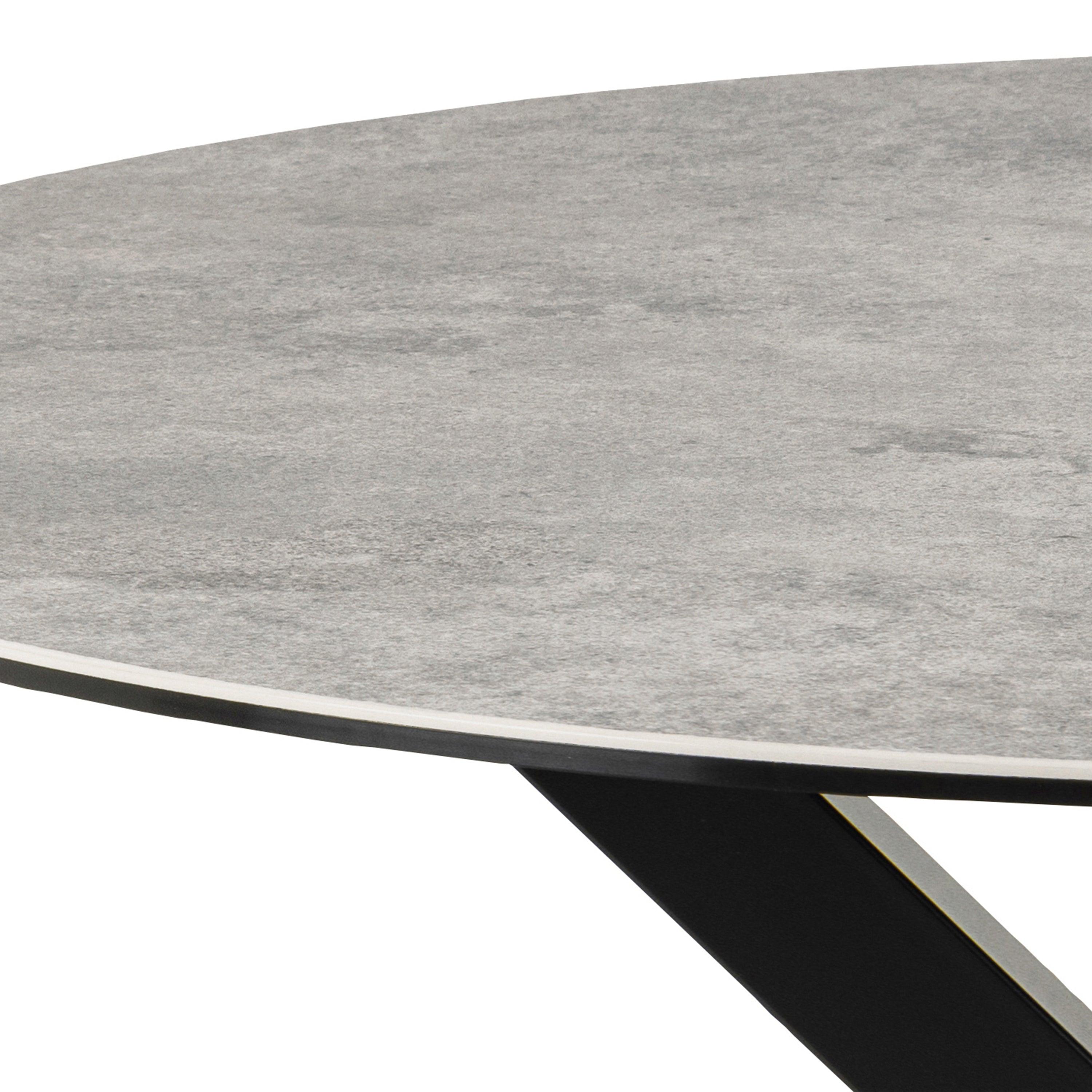 Halo Round Dining Table with Ceramic Top - YANDZ HOME
