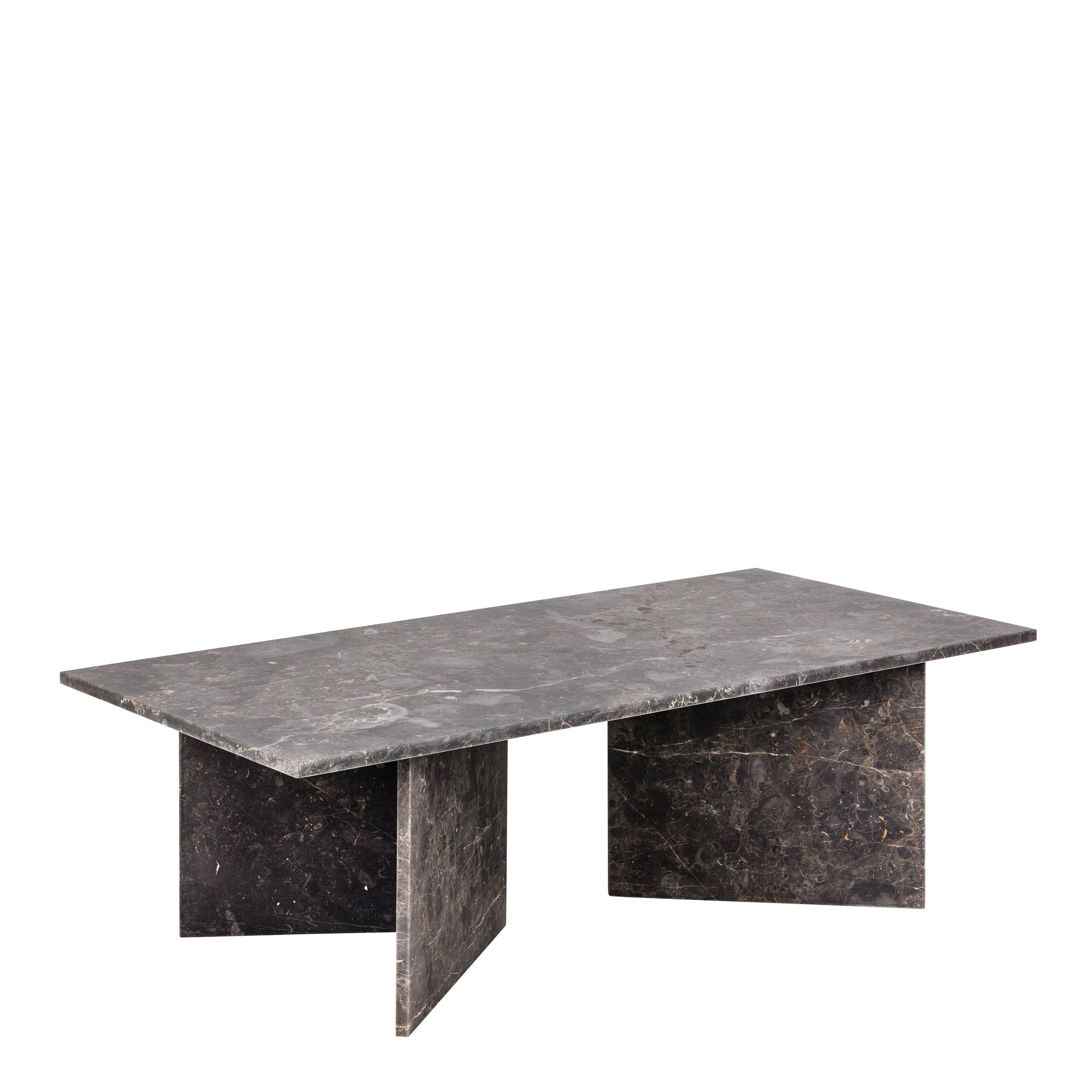 Luna Rectangular Coffee Table With Marble Top (140x70 cm) - YANDZ HOME