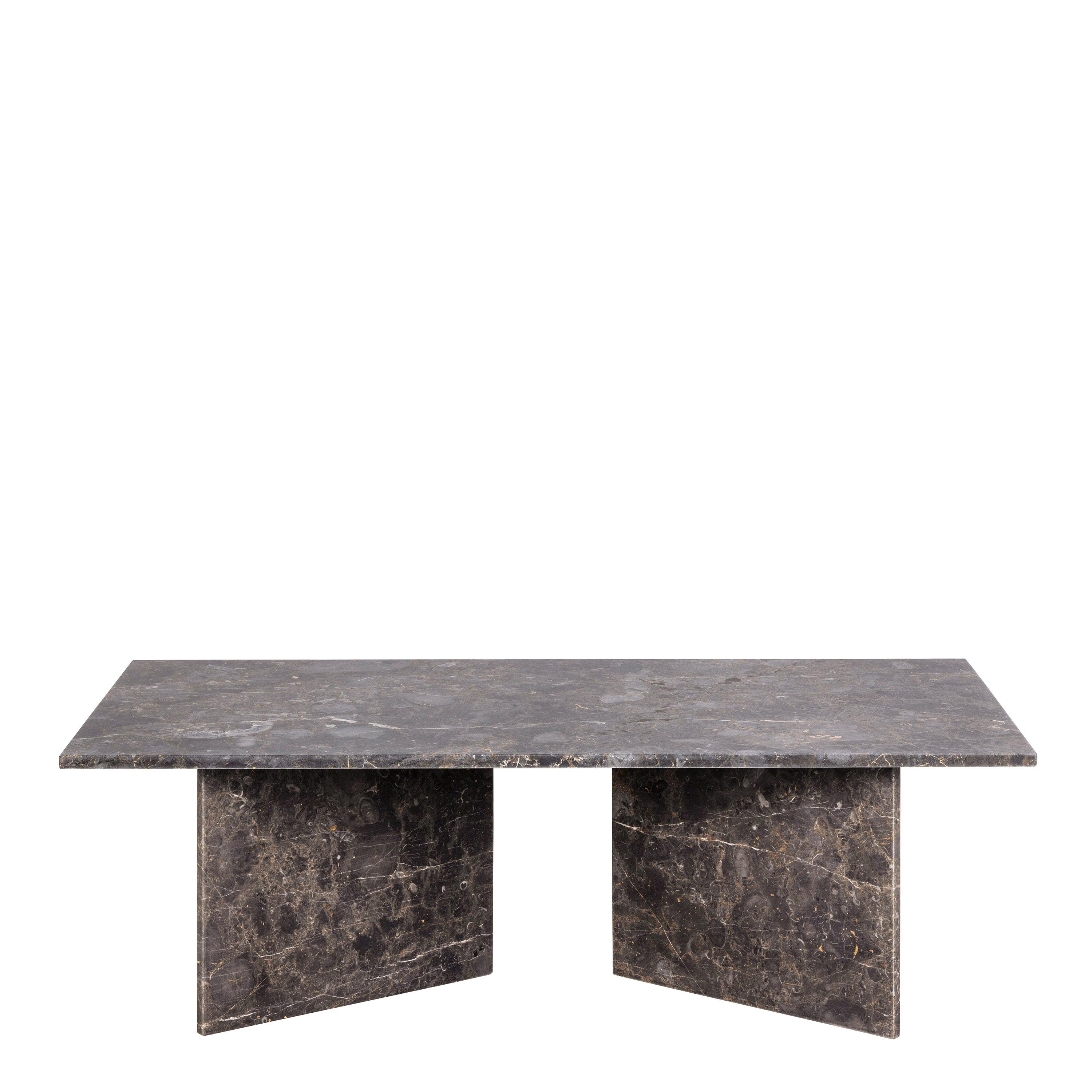 Luna Rectangular Coffee Table With Marble Top (140x70 cm) - YANDZ HOME