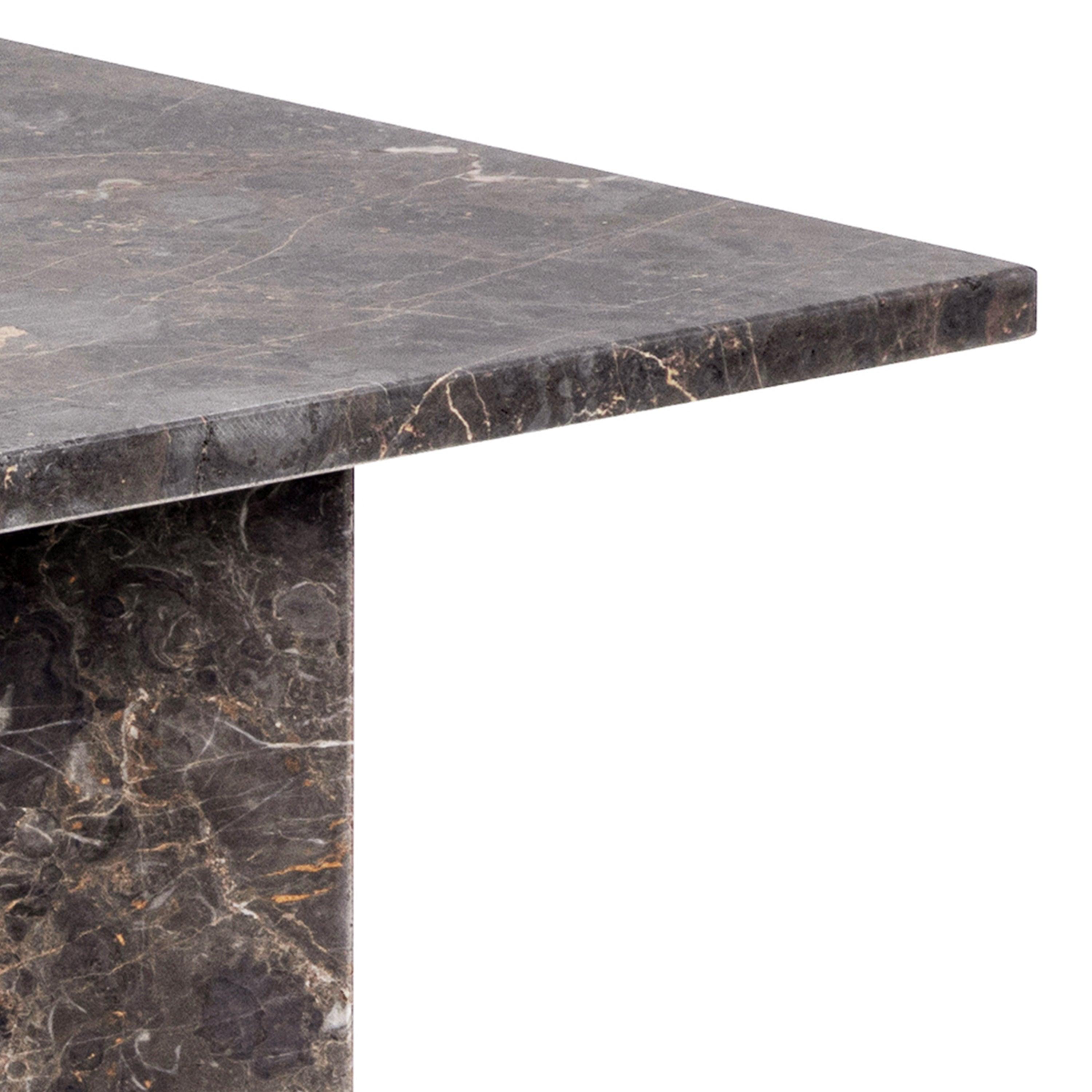 Luna Rectangular Coffee Table With Marble Top (140x70 cm) - YANDZ HOME