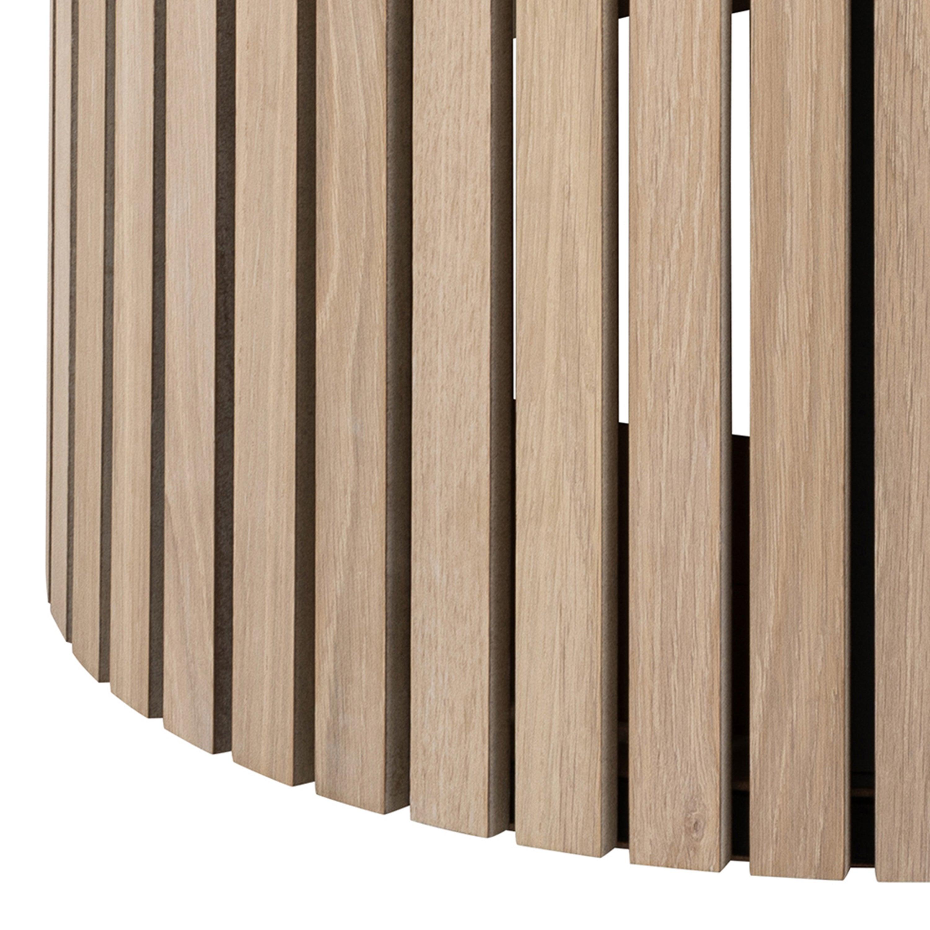 Linton Round Dining Table in White Oak - YANDZ HOME