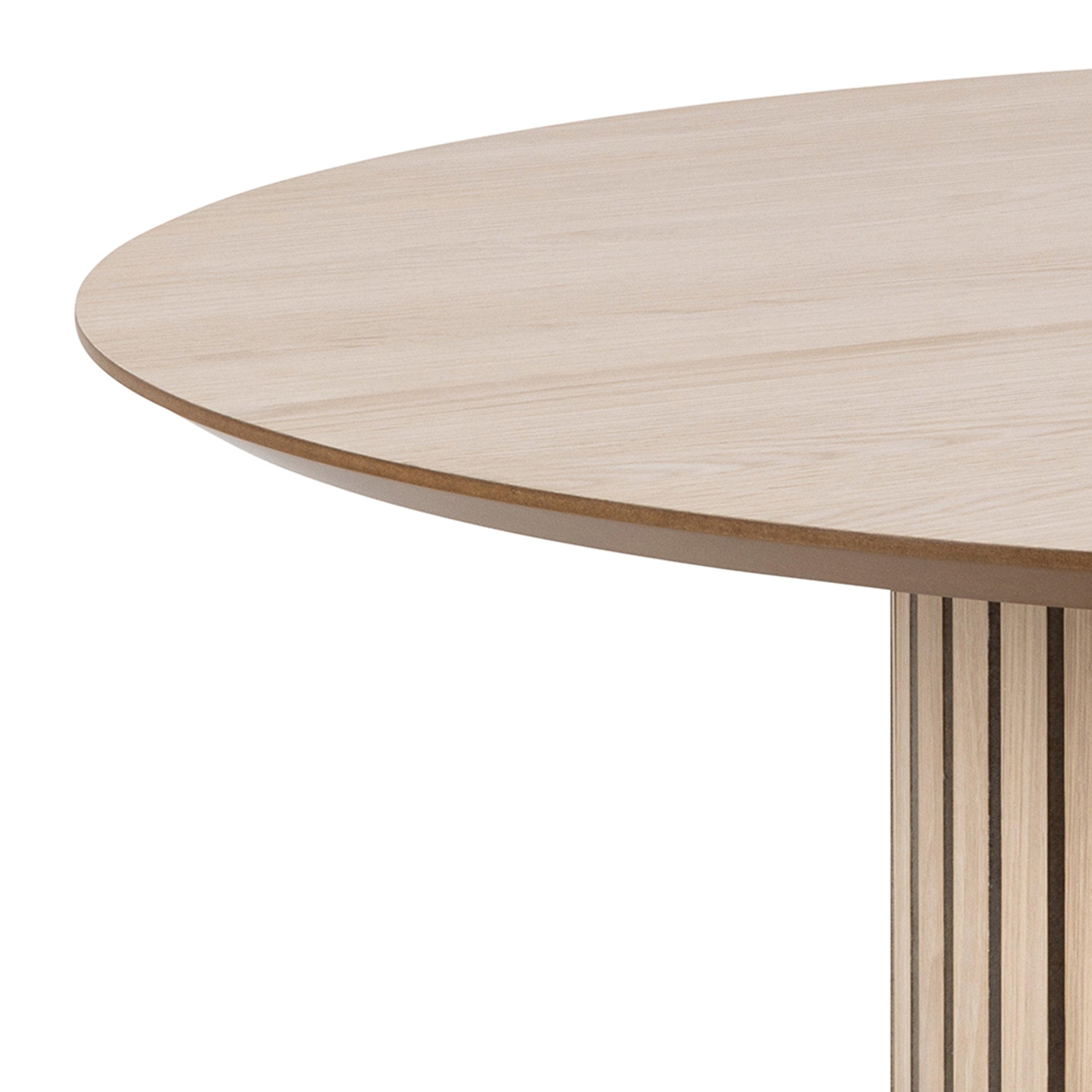 Linton Round Dining Table in White Oak - YANDZ HOME