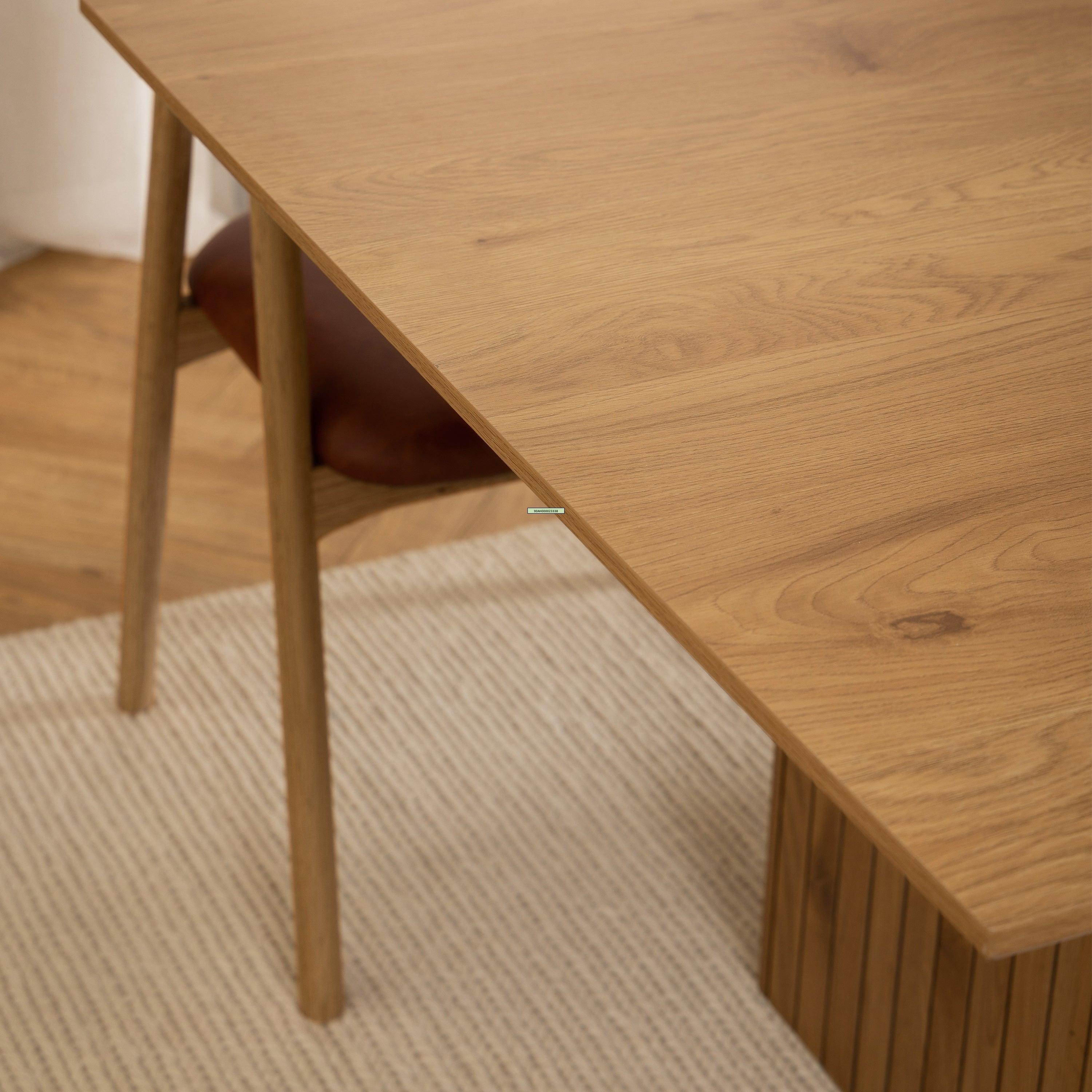 Solimo Rectangular Dining Table in Oak - YANDZ HOME