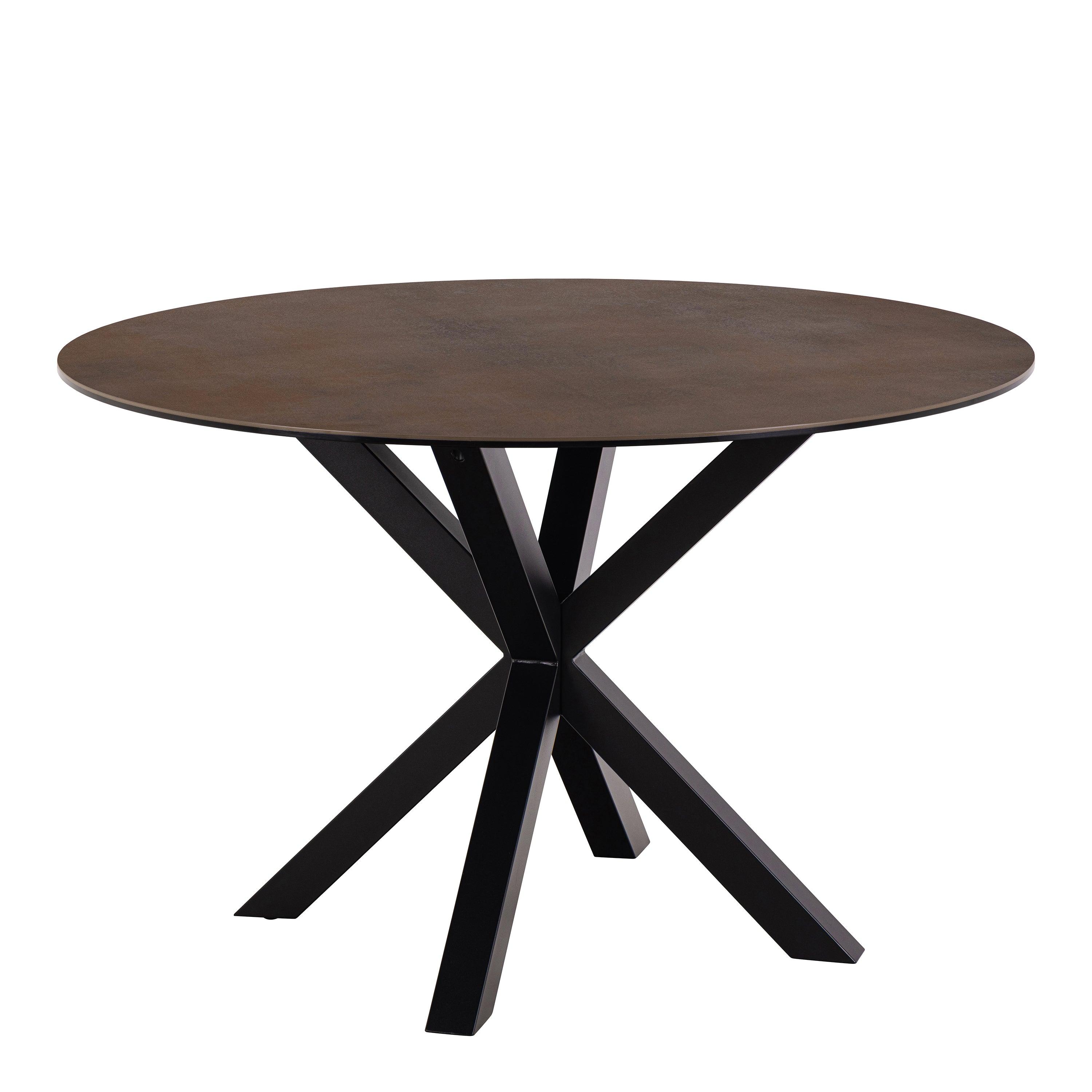 Halo Round Dining Table with Ceramic Top - YANDZ HOME