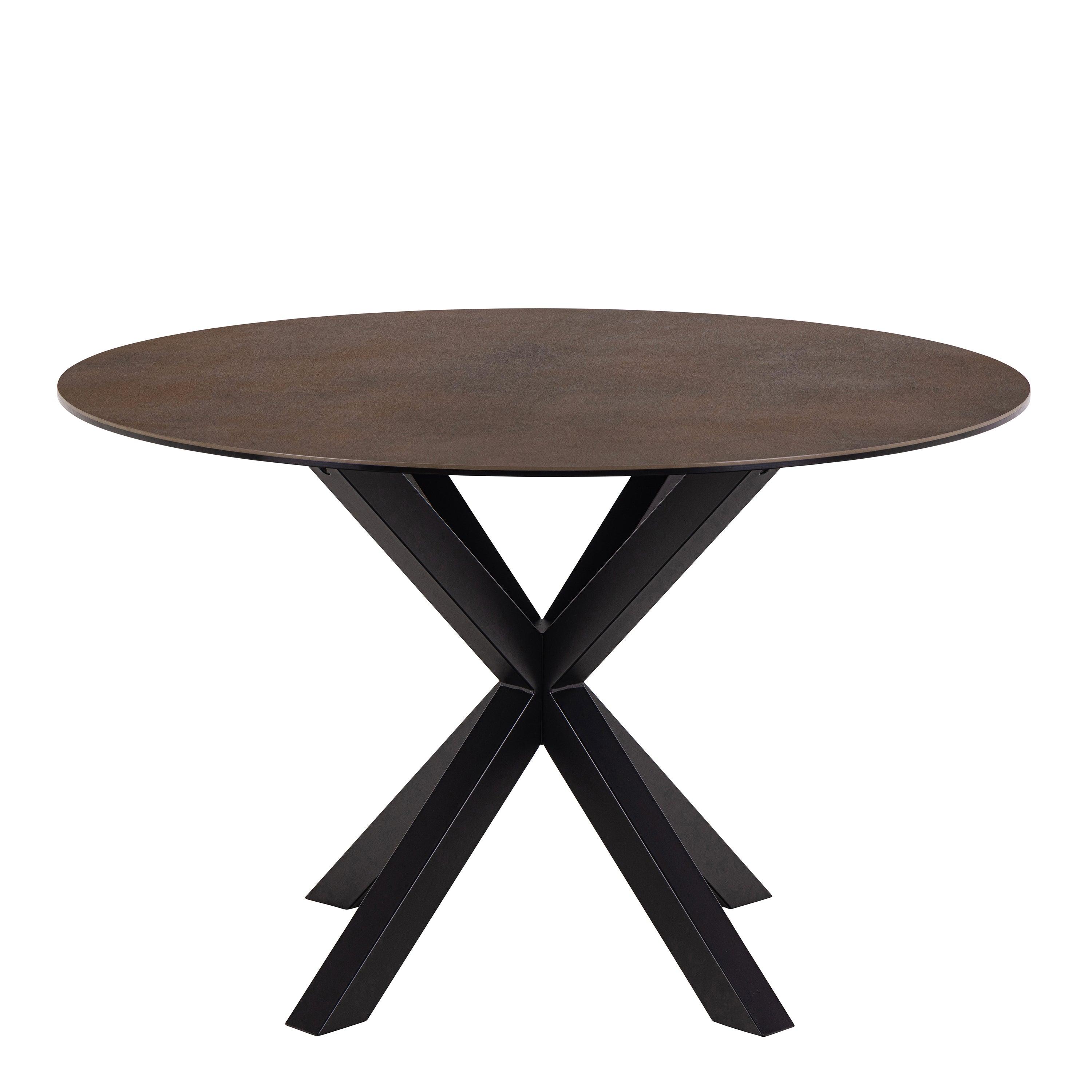Halo Round Dining Table with Ceramic Top - YANDZ HOME