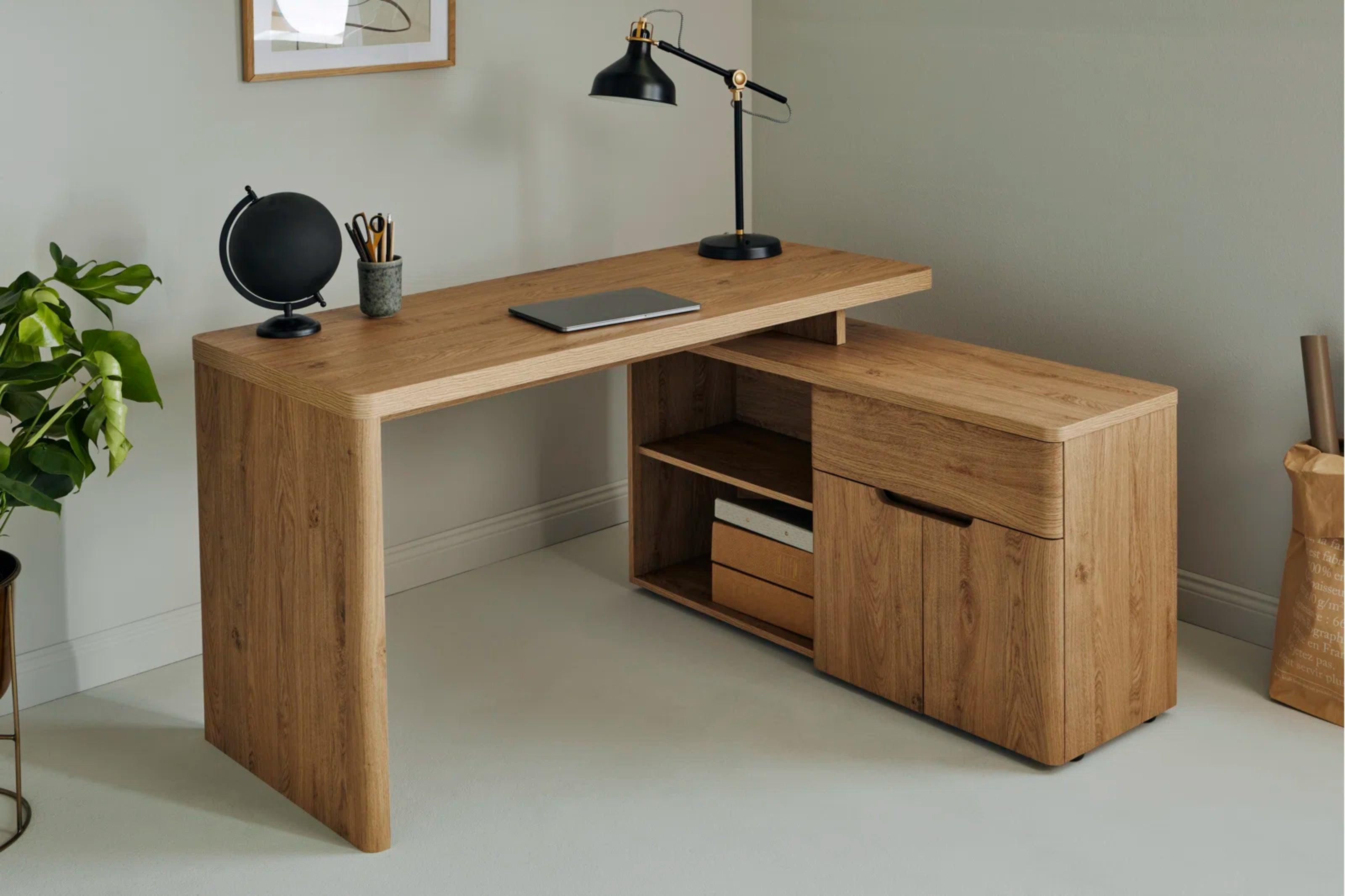 Eleanor L-shaped computer Desk - YANDZ HOME