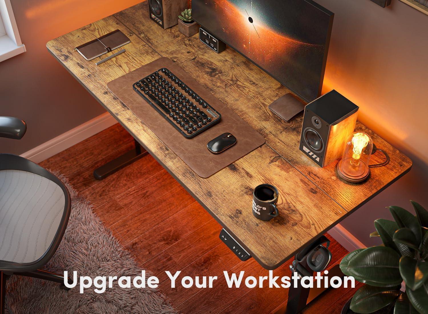 Rustic brown Electric desk - YANDZ HOME